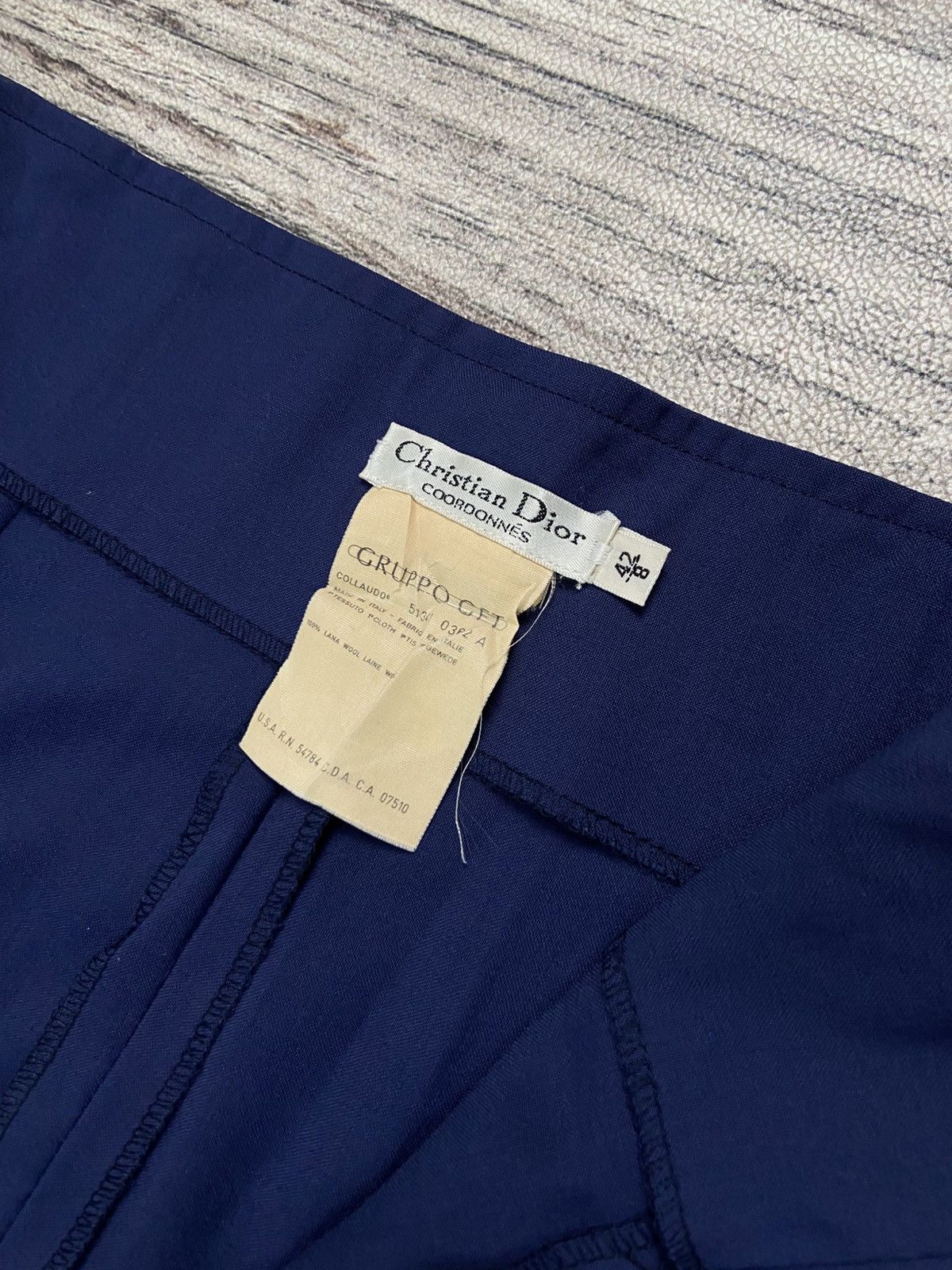 Christian Dior Monsieur × Gianfranco Ferre × John Galliano Vintage 80s Christian Dior Coordonnes Wool Mini Skirt Size 28" / US 6 / IT 42 - 5 Thumbnail