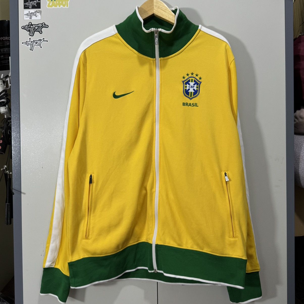 Nike × Vintage Nike Tracktop Tim Football National Brasil 2010 vintage Size US L / EU 52-54 / 3 - 1 Thumbnail