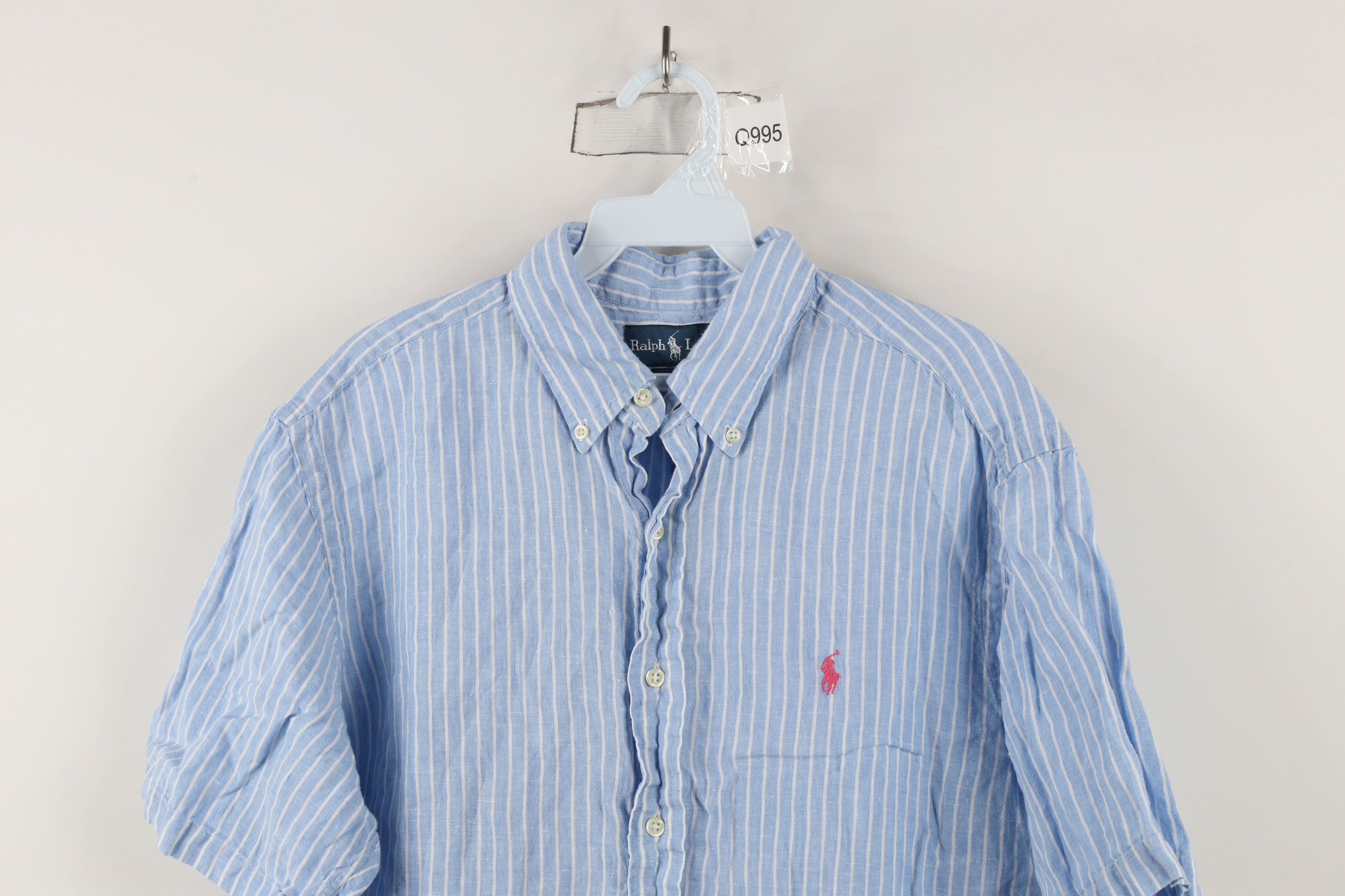 Polo Ralph Lauren Vintage 90s Ralph Lauren Short Sleeve Button Down Shirt Size US L / EU 52-54 / 3 - 2 Thumbnail