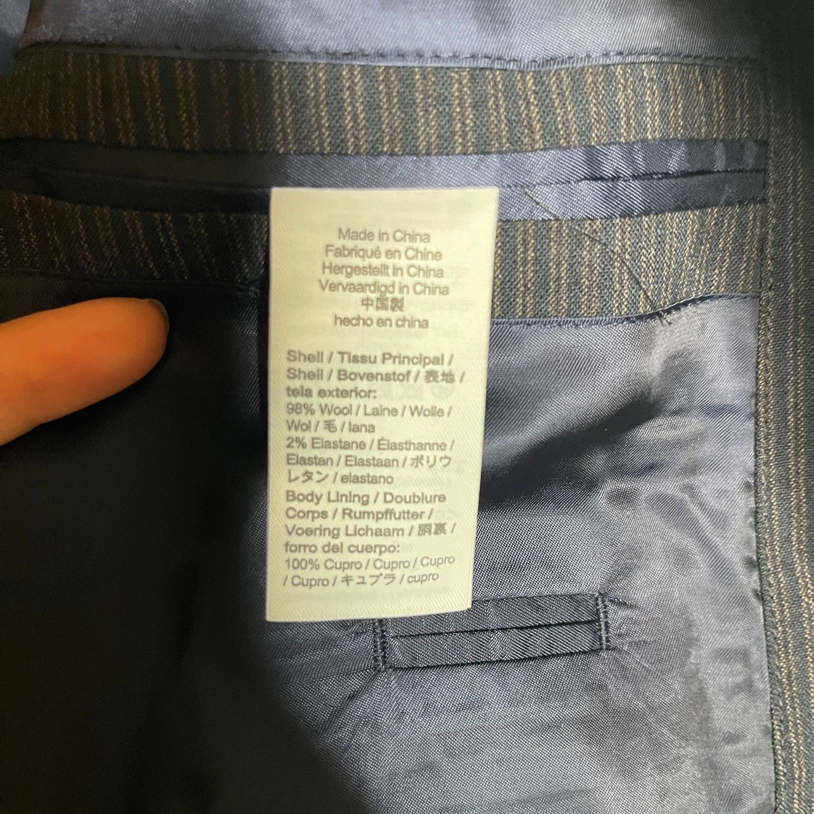 J.Crew Wallace & Barnes J. Crew suit jacket Italian stretch wool Size 44R - 8 Thumbnail