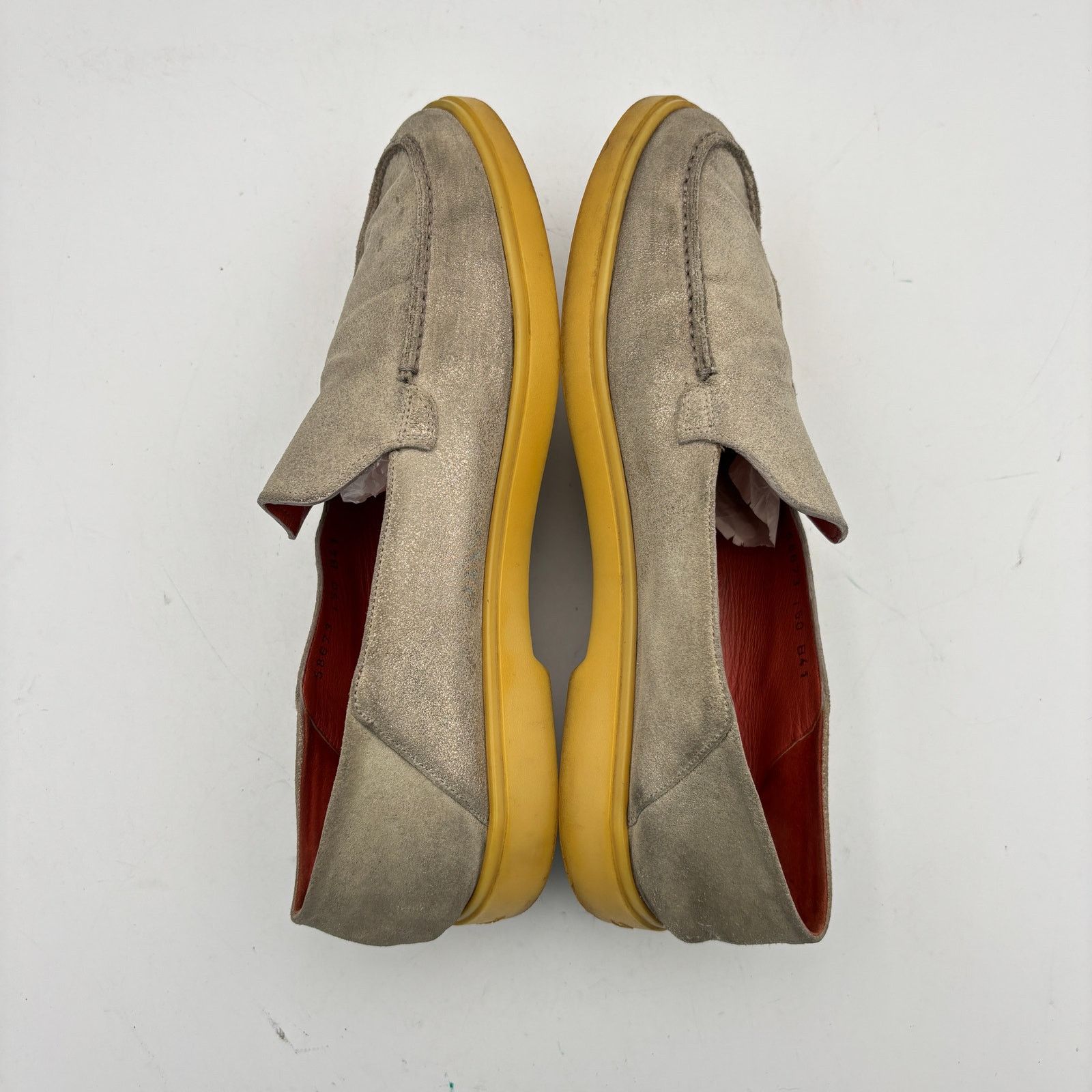 Santoni Santoni Botanist Loafers Shoes Metallic Silver Men's 41 US 8 Size US 8 / EU 41 - 7 Thumbnail