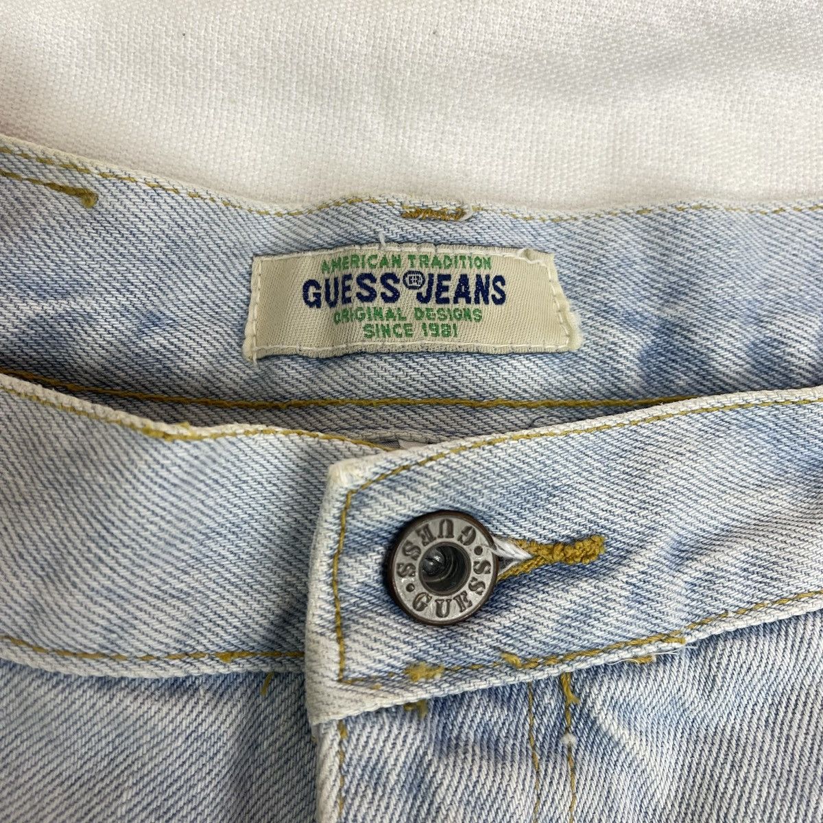 Guess 90s Vintage GUESS Custom Acid Wash Denim #1219/AQ Size US 38 / EU 54 - 4 Thumbnail