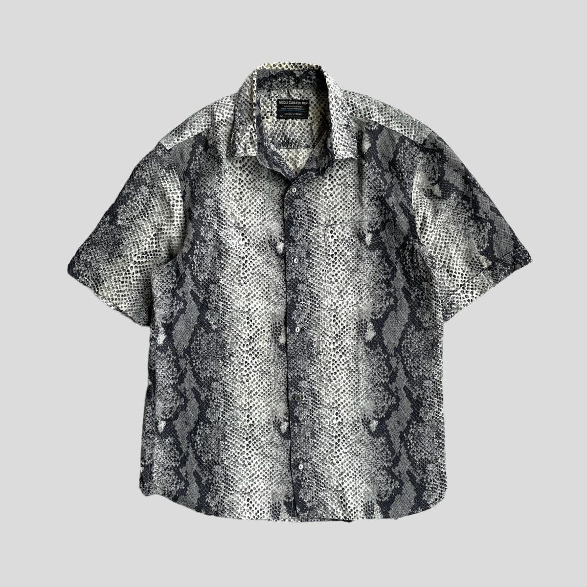 image of Hysteric Glamour x If Six Was Nine Ncfm - Nicole Club For Men Snakeskin Shirt (Size Medium)