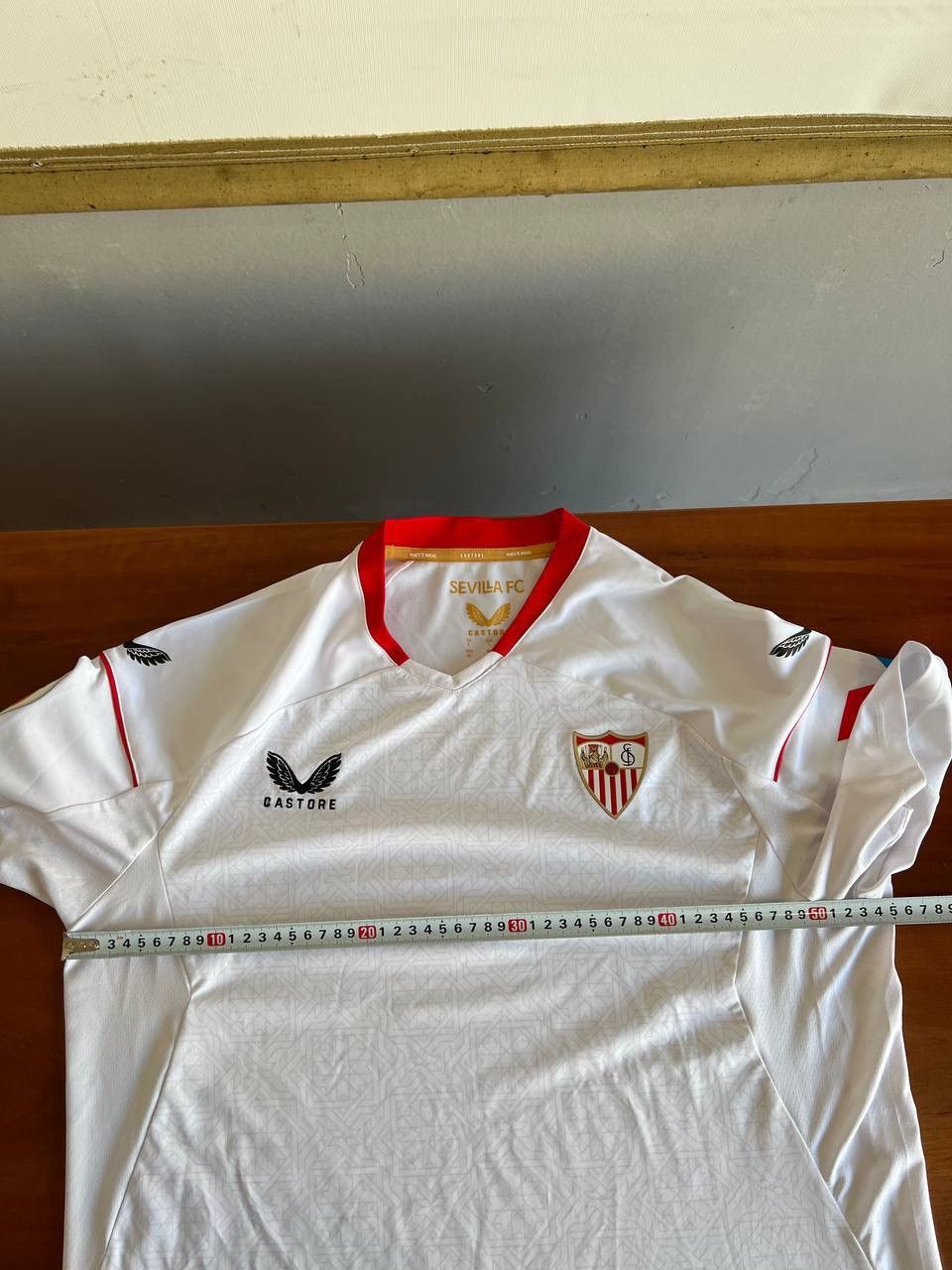 Castore 2022/23 SEVILLA FC HOME SOCCER JERSEY FOOTBALL SHIRT CASTORE Size US L / EU 52-54 / 3 - 16 Thumbnail
