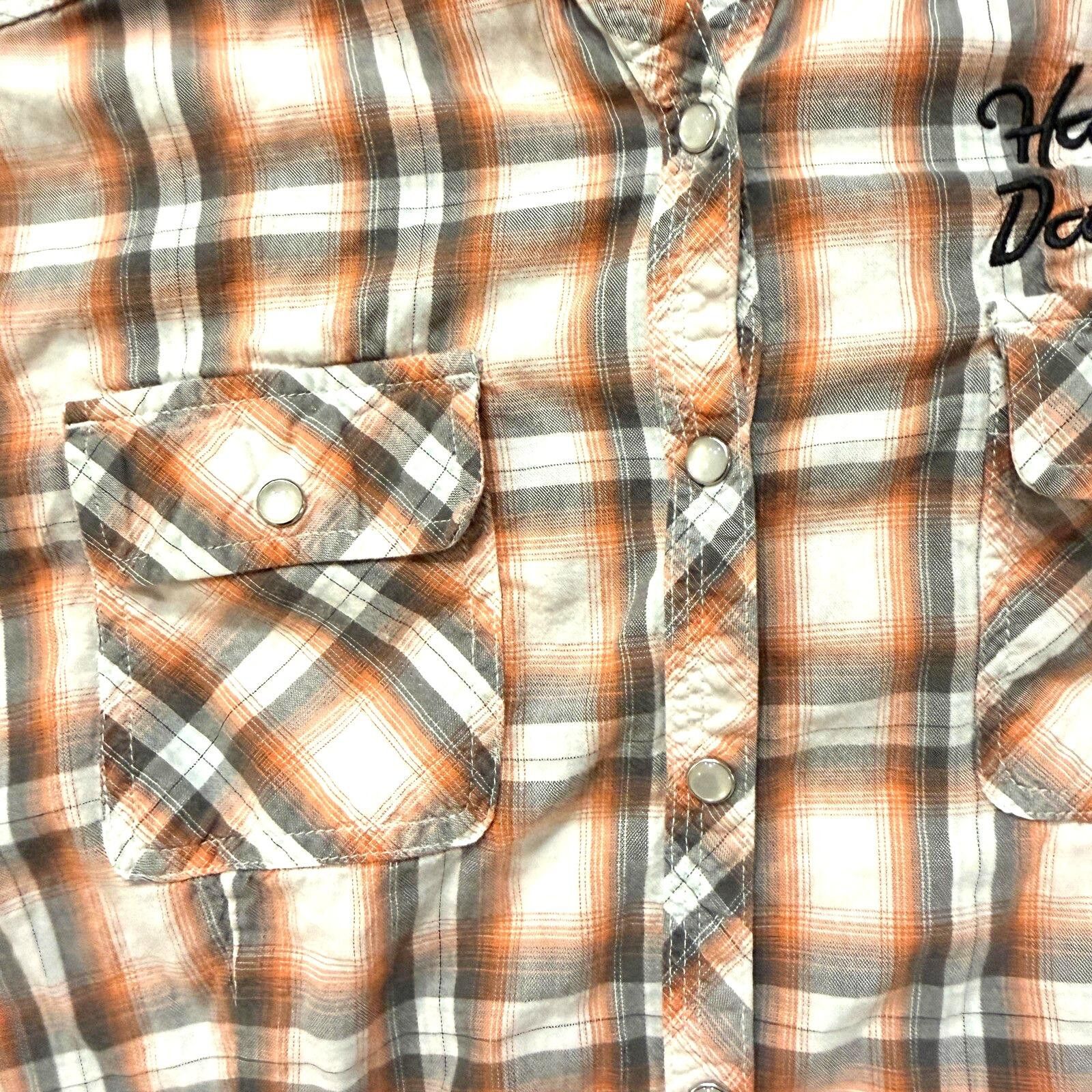 Harley Davidson Harley-Davidson Shirt Womens XL Pearl Snap Buttons Y2K Biker Size XL / US 12-14 / IT 48-50 - 5 Thumbnail