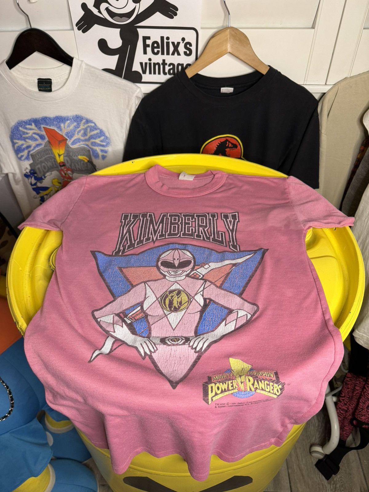 Vintage 1990s mighty Morphin Power Rangers single stitch T-shirt Size US S / EU 44-46 / 1 - 1 Thumbnail
