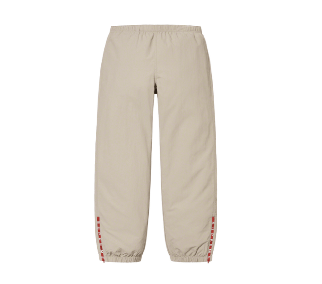 Supreme Full Zip Baggy Warm Up Pant Light Brown