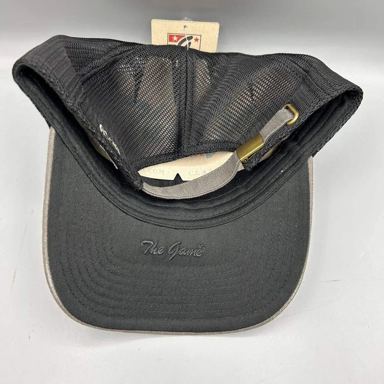 The Game Montauk Long Island Trucker Hat Men Gray Black Strap Back Size ONE SIZE - 4 Thumbnail