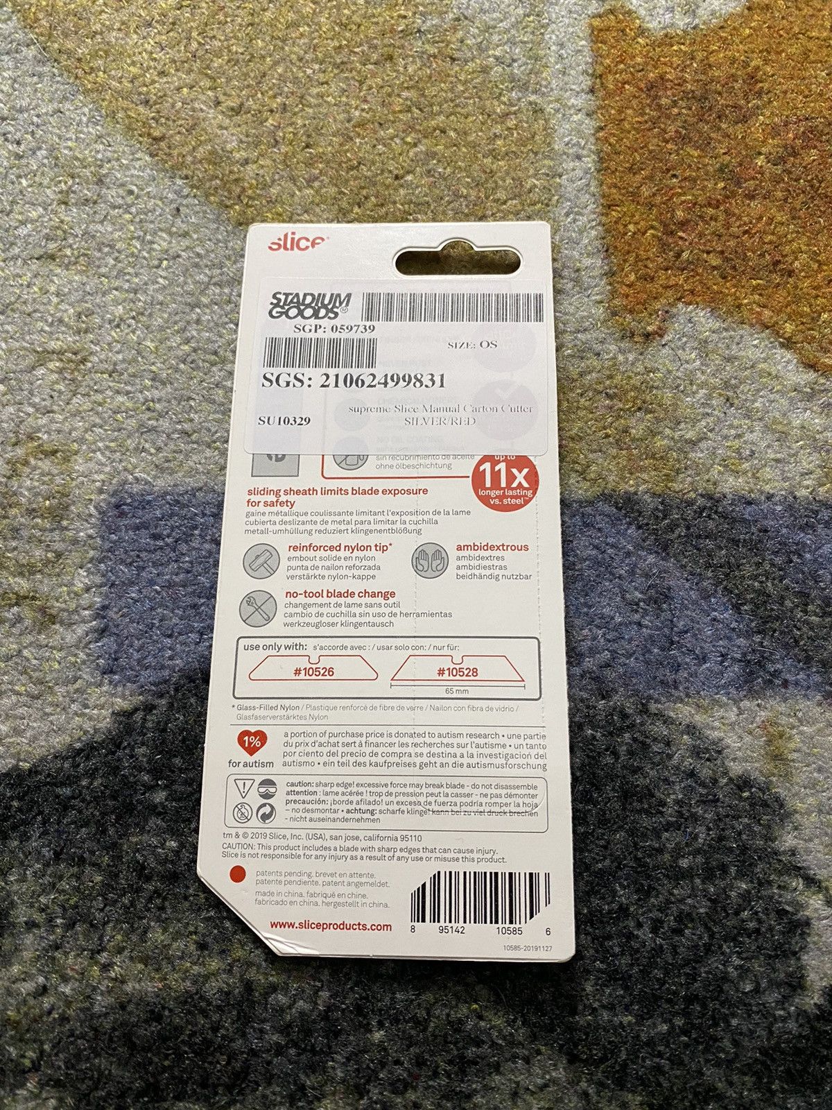 Supreme Supreme Slice Manual Carton Cutter Silver Size ONE SIZE - 3 Thumbnail