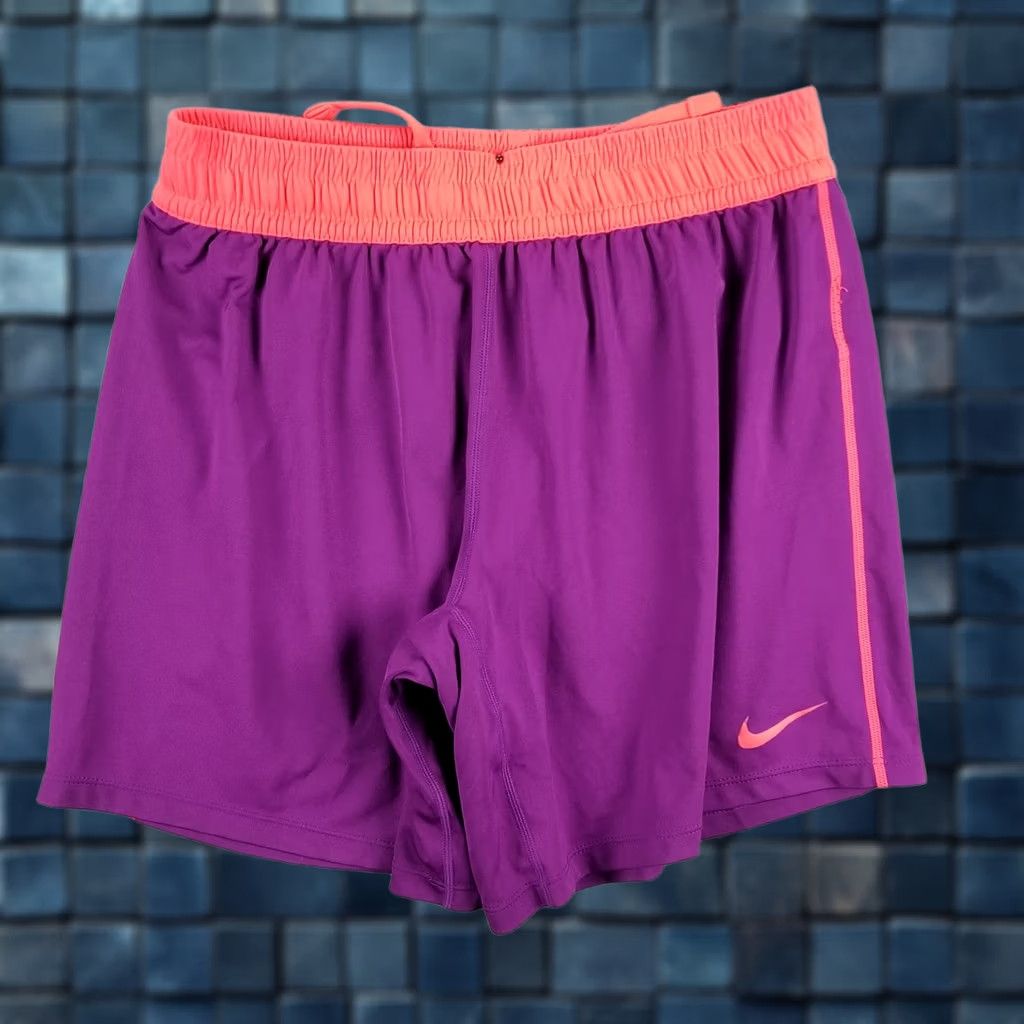 Nike Nike Dri-Fit Women's Shorts Small Purple Running Workout Activewear Size 28" / US 6 / IT 42 - 1 Thumbnail