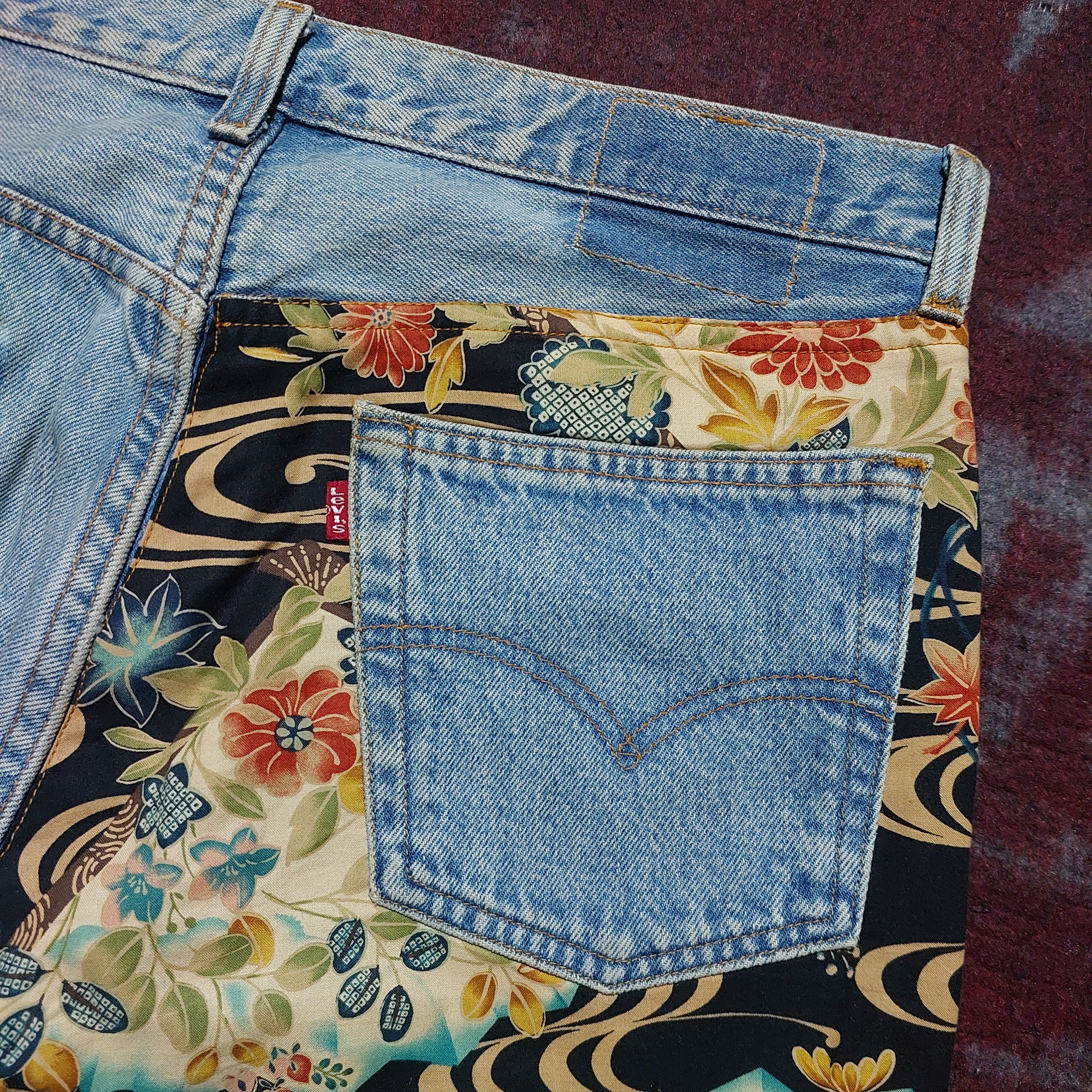 Levi's Vintage 501 Levi's custom tiger art japan sakura denim Size US 34 / EU 50 - 9 Thumbnail