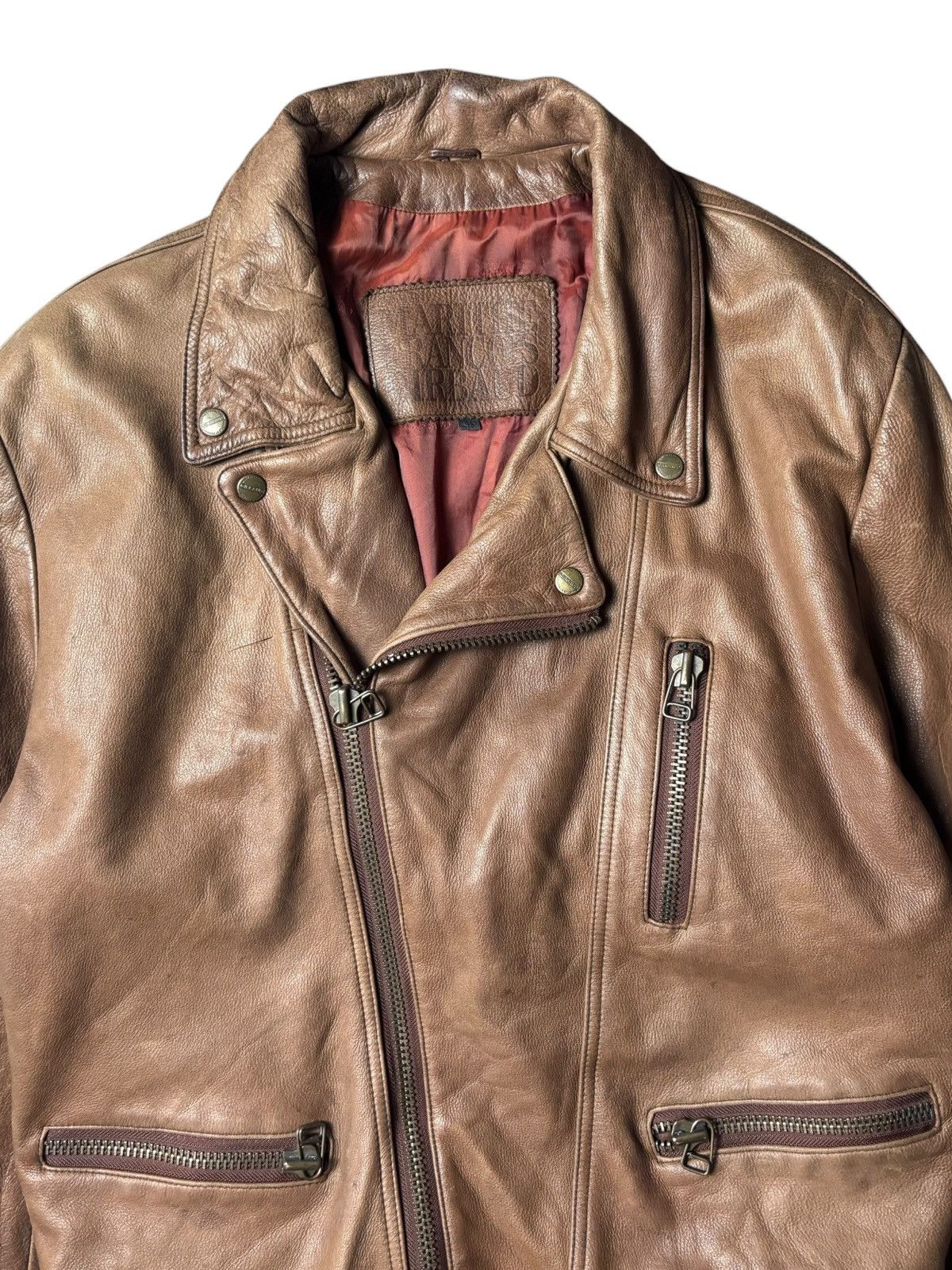 Marithe + Francois Girbaud 1990s Marithe Francois Girbaud Leather Jacket Size US L / EU 52-54 / 3 - 5 Thumbnail