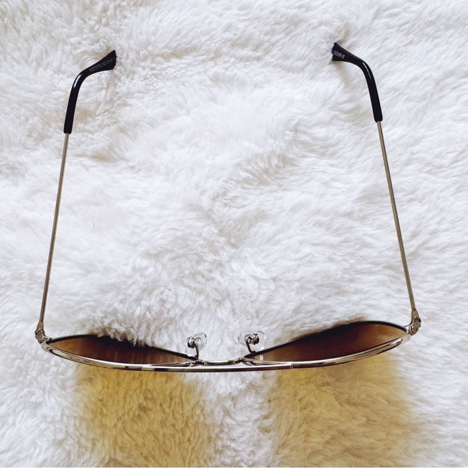 Other Edward Gold with Silver Rims Polarized Aviator Sunglasses Size ONE SIZE - 4 Thumbnail