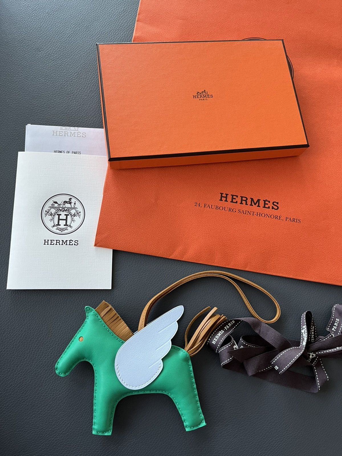 Hermes Super Rare New Hermes Rodeo Pegase MM Leather Horse Charm Size ONE SIZE - 10 Thumbnail