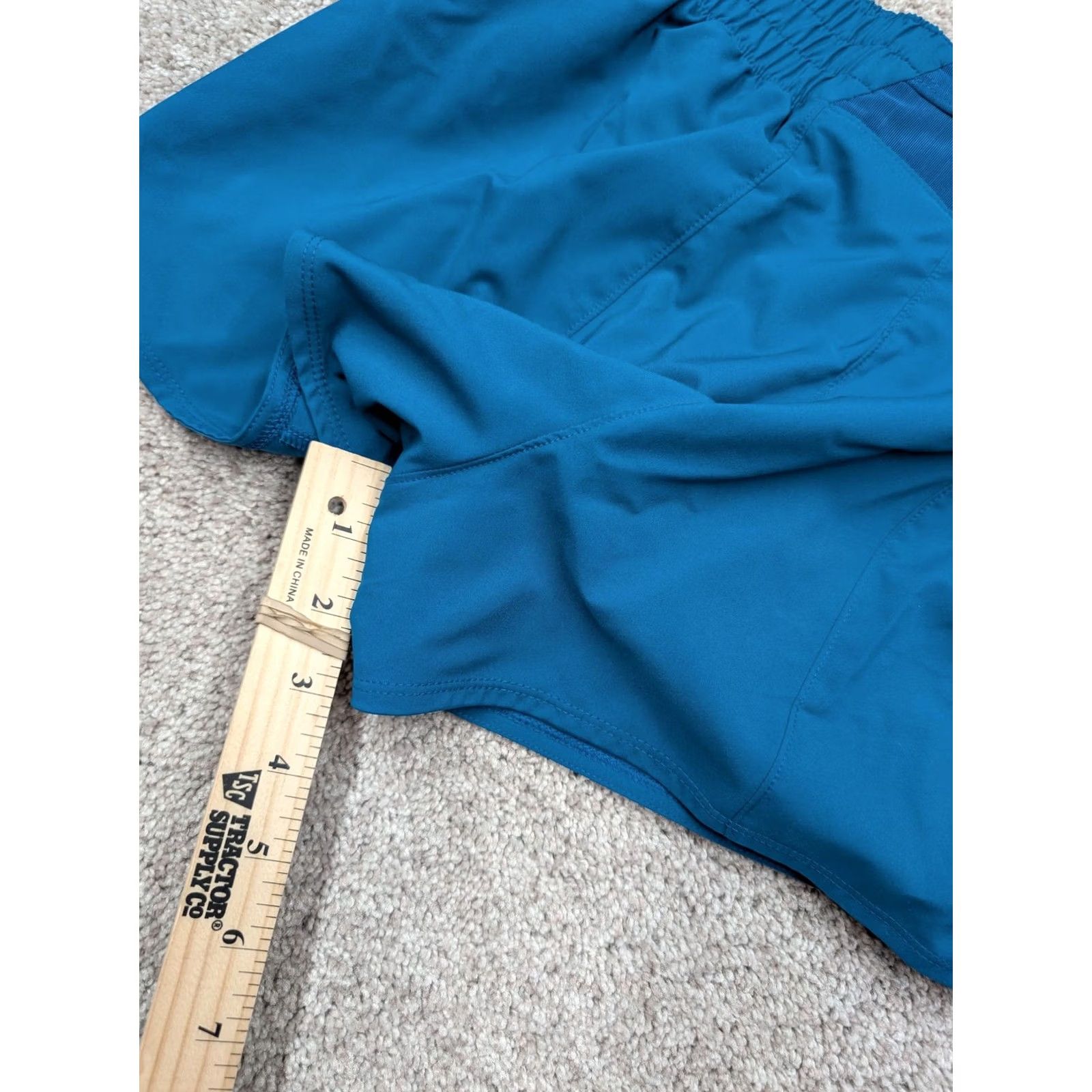 Nike Nike Dri-FIT Shorts Womens Medium Blue Running Training Lined Elastic Waist Size 32" / US 10 / IT 46 - 7 Thumbnail
