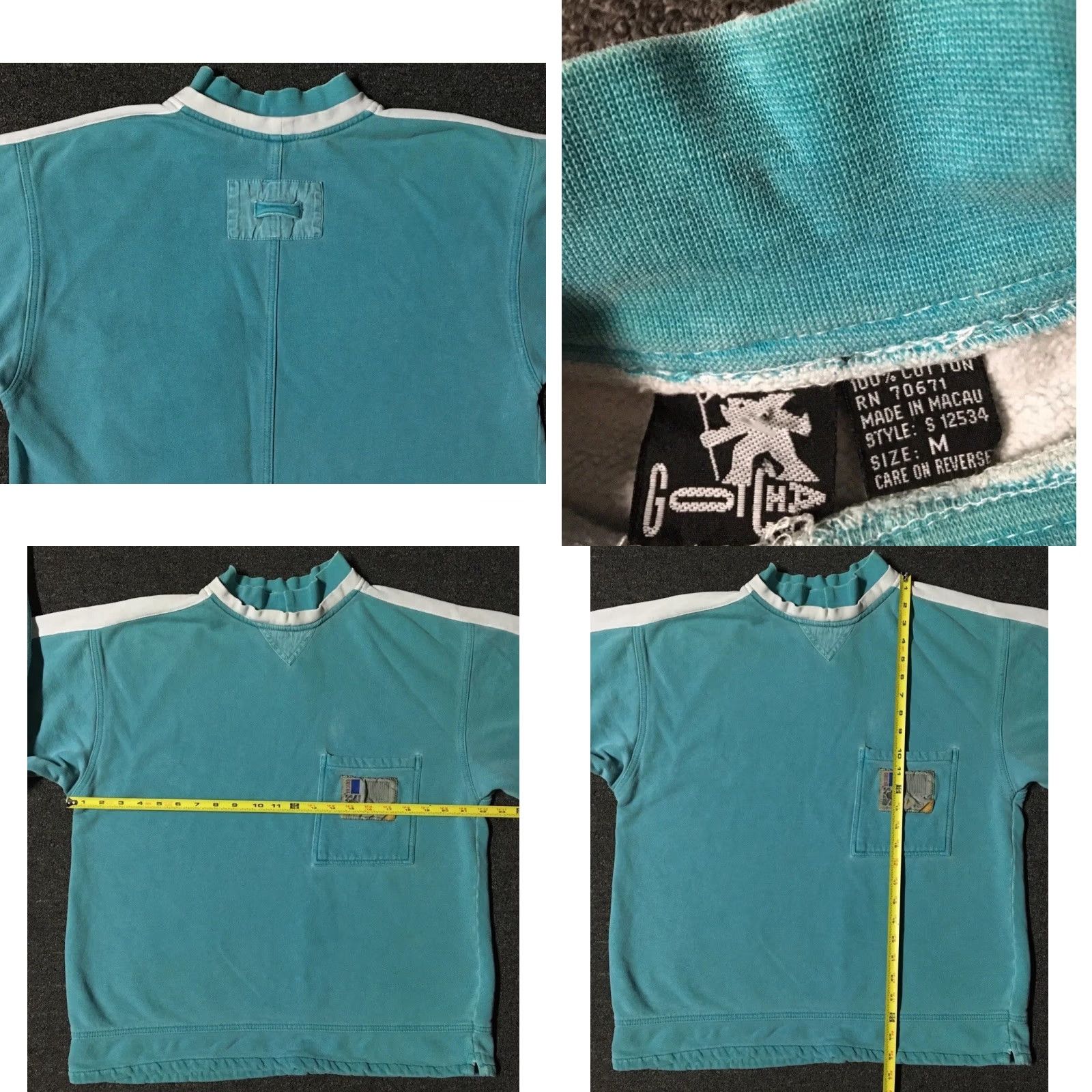 Quiksilver Vtg 90s Gotcha Striped Faded Hoodie M Surf Skate Vaporwave Grunge OP Billabong Size US M / EU 48-50 / 2 - 11 Thumbnail