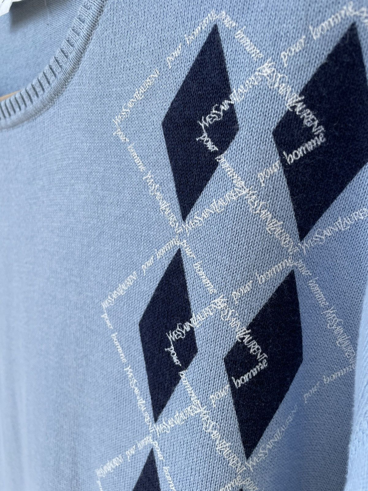 Yves Saint Laurent Yves Saint Laurent YSL Monogram Sweater Knit Vintage Size US L / EU 52-54 / 3 - 4 Thumbnail