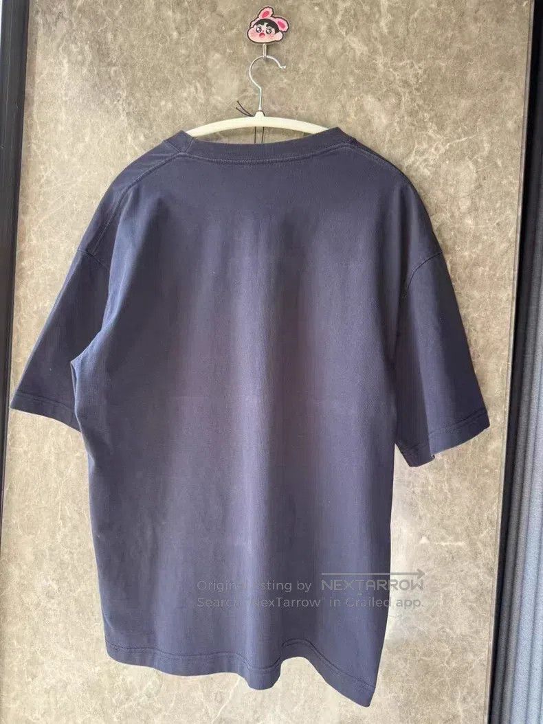 Balenciaga Balenciaga Deep Blue Double B Embroidered Logo Short Sleev Size US M / EU 48-50 / 2 - 2 Thumbnail