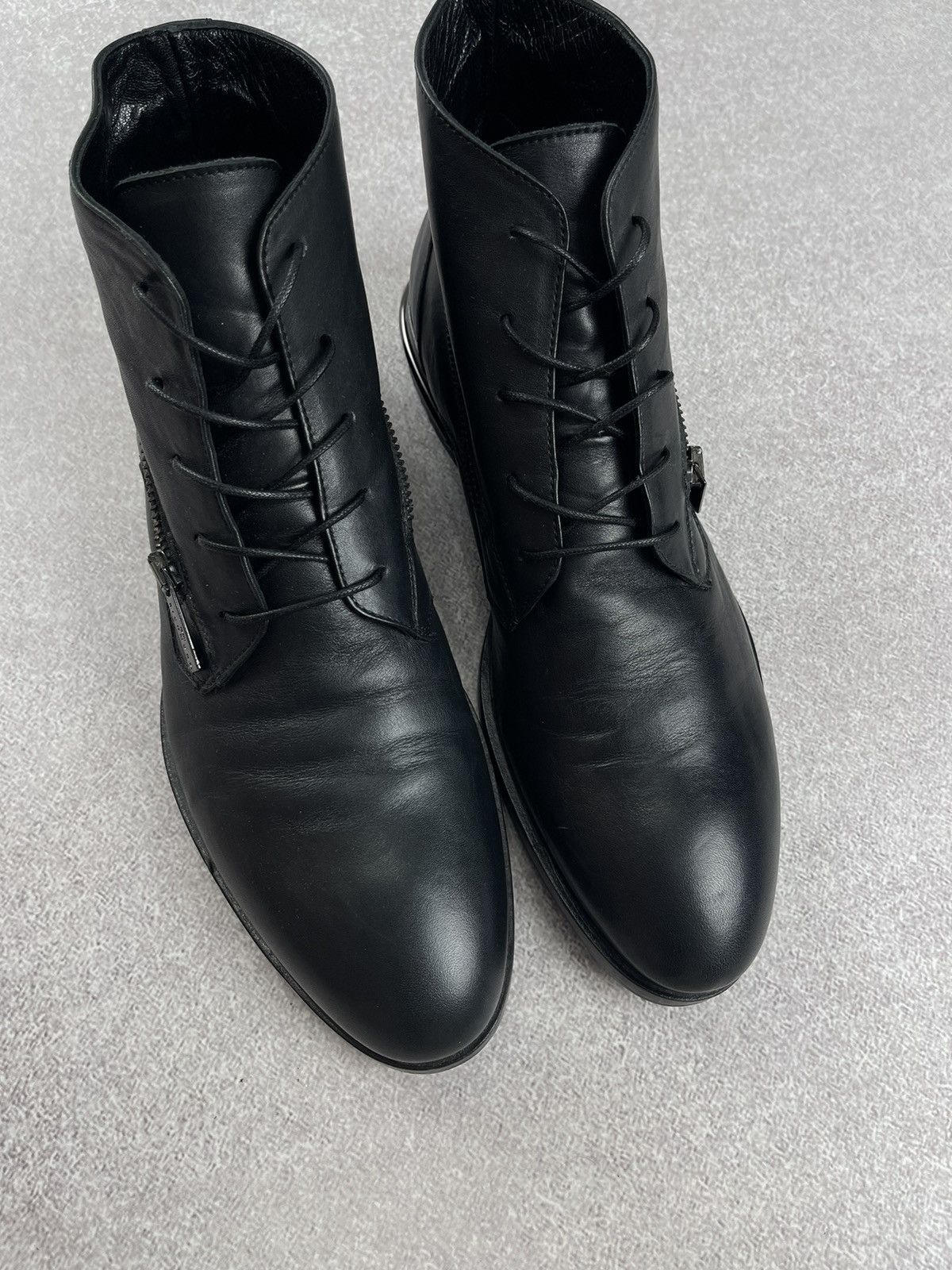 John Richmond John Richmond Black Leather Boots Size 41 Size US 8 / EU 41 - 4 Thumbnail