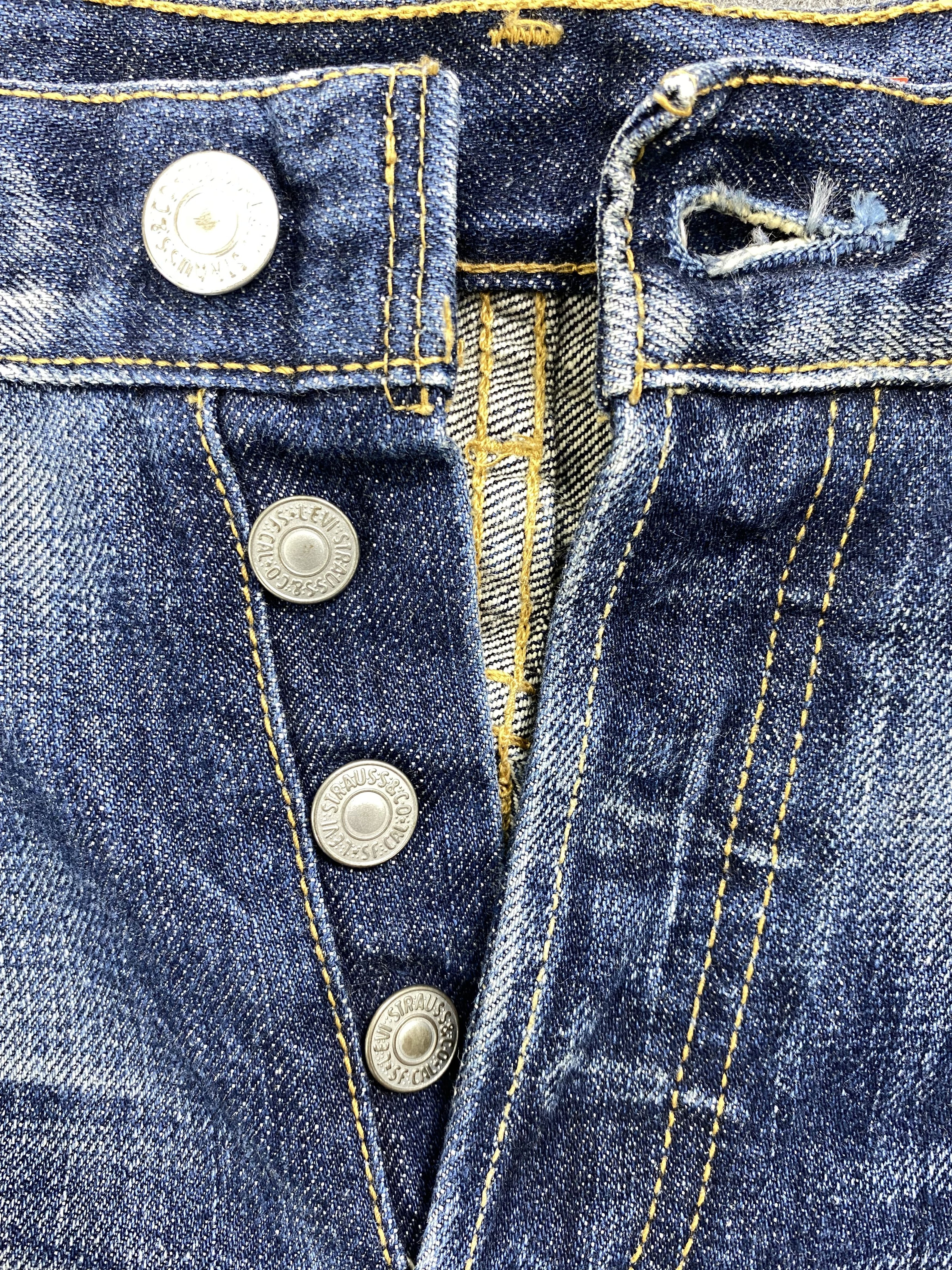 Levi's Blue Distressed Vintage Levi's 501 30x28.5 Denim -JN1191 Size US 30 / EU 46 - 6 Thumbnail
