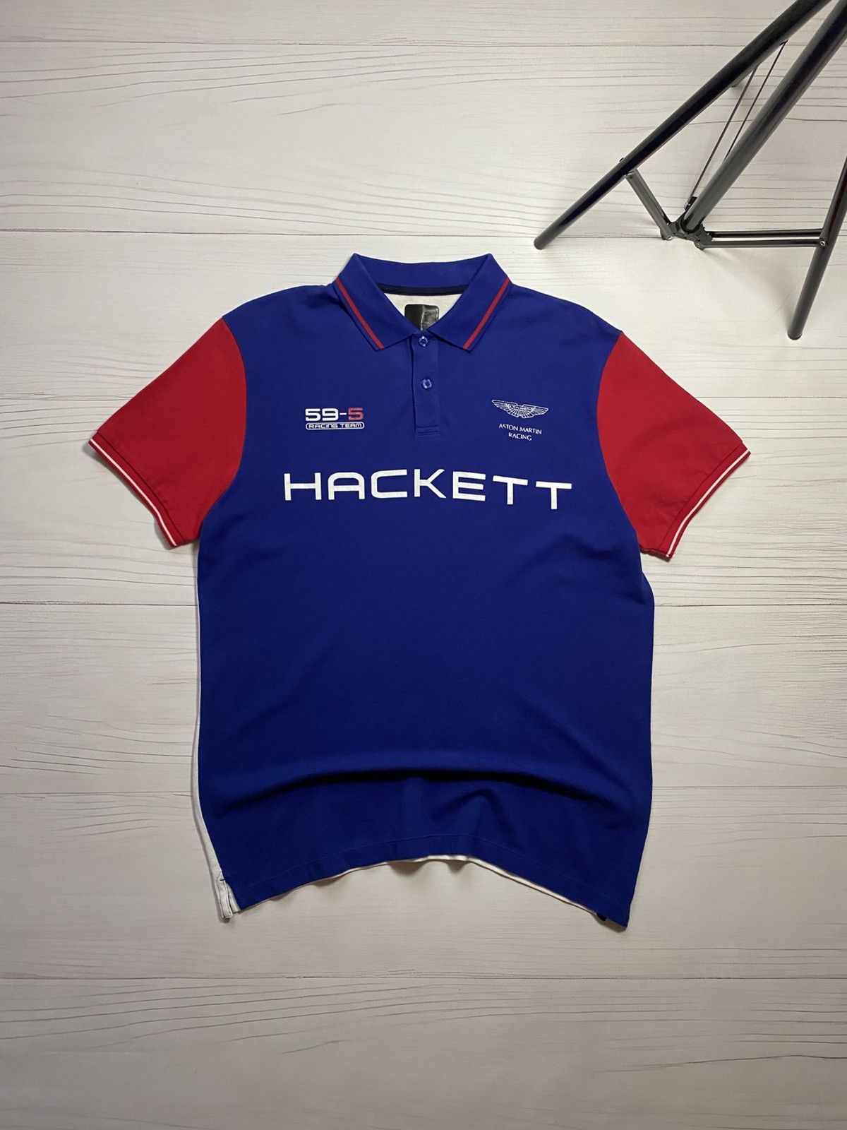 Hackett Hackett Aston Martin Formula Uno Racing polo t shirt Size US L / EU 52-54 / 3 - 1 Thumbnail