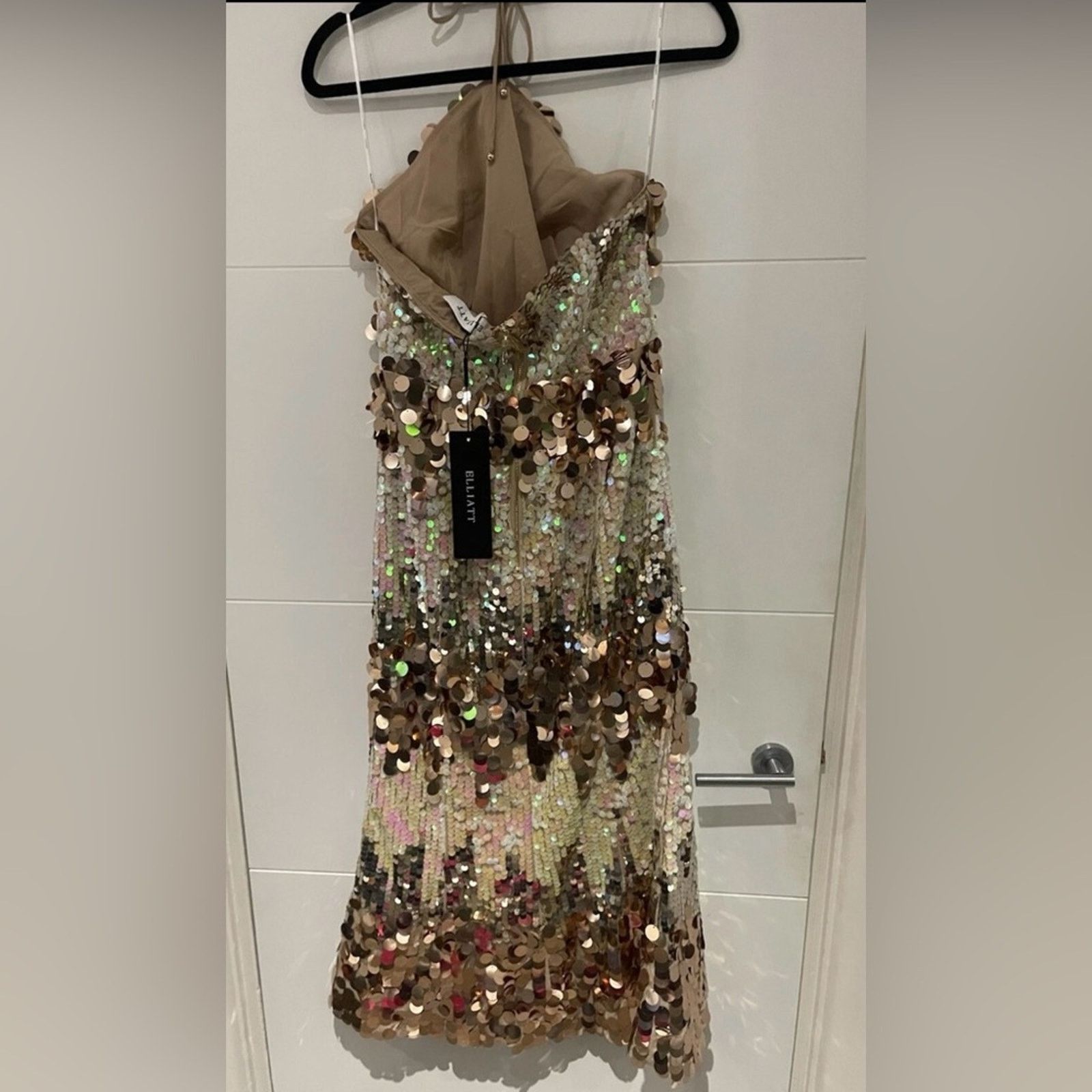 ELLIATT NWT Elliatt $278 Sequin Evening Gown - Multicolor size S Size S / US 4 / IT 40 - 9 Thumbnail