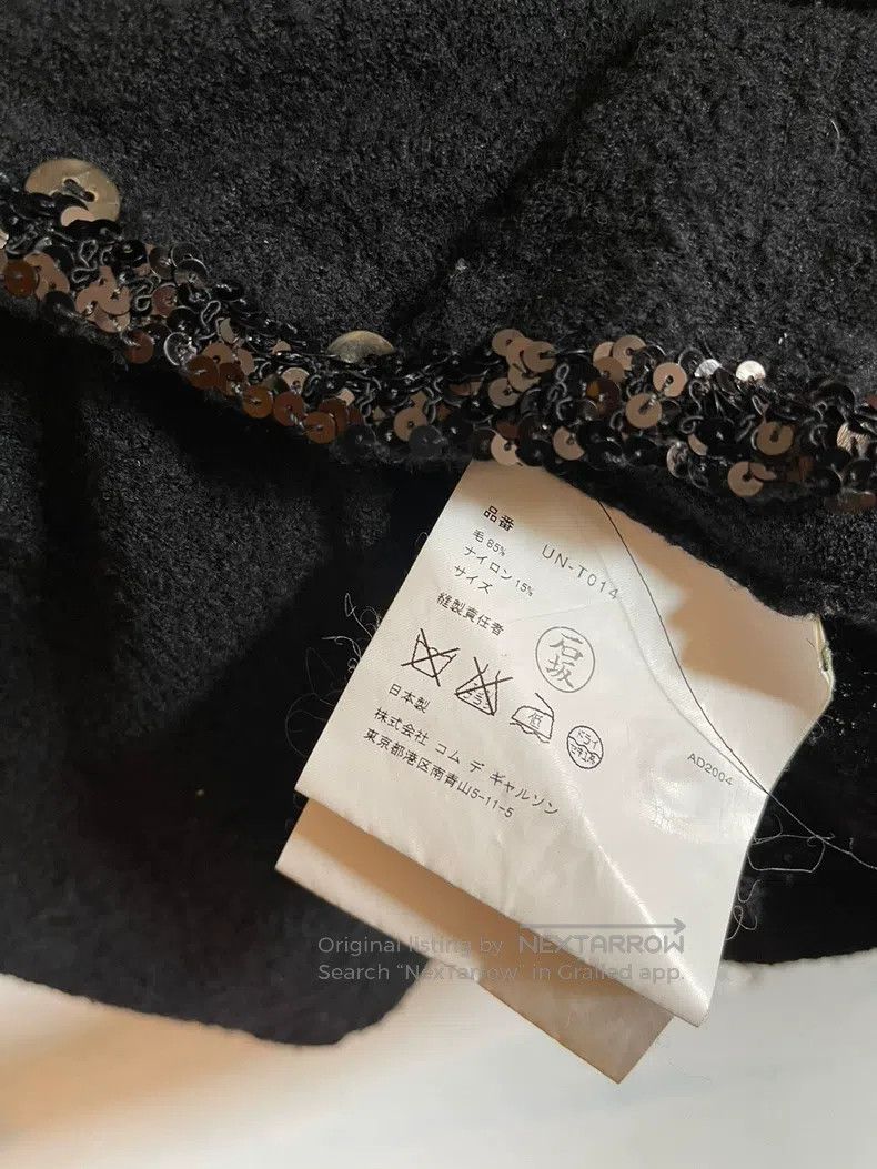 Junya Watanabe Junya Watanabe Black Wool Sequin Embellished Knit Cardigan Size M / US 6-8 / IT 42-44 - 6 Thumbnail