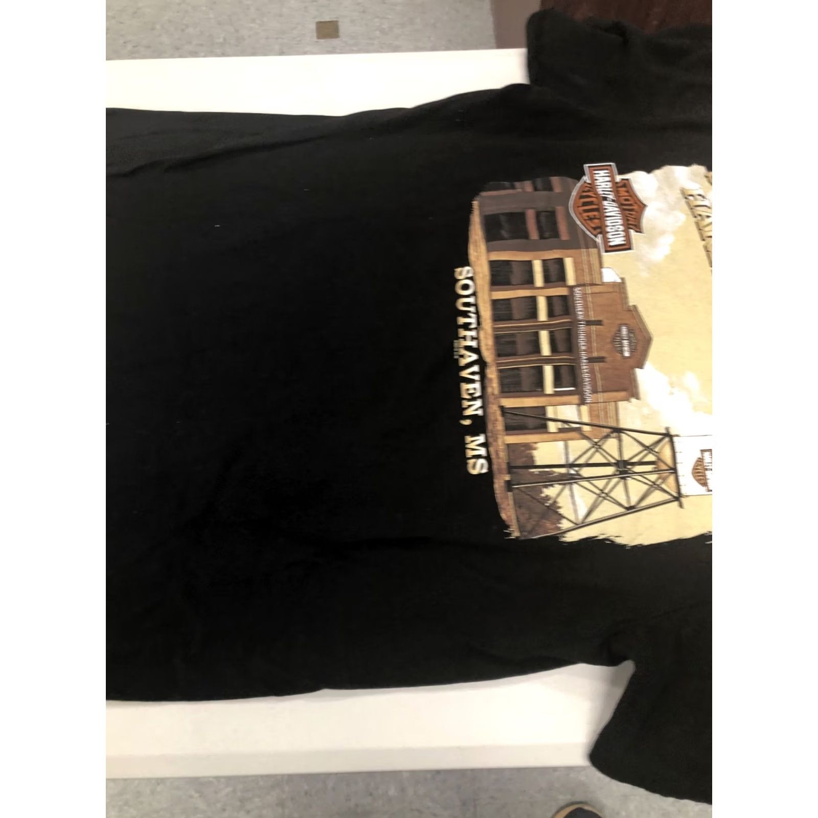 Harley Davidson Harley-Davidson T-Shirt Men M Black Solid Crew Neck Short Sleeve Graphic Print Bicycle Motorcycle Theme Southaven, MS World Size US M / EU 48-50 / 2 - 6 Thumbnail