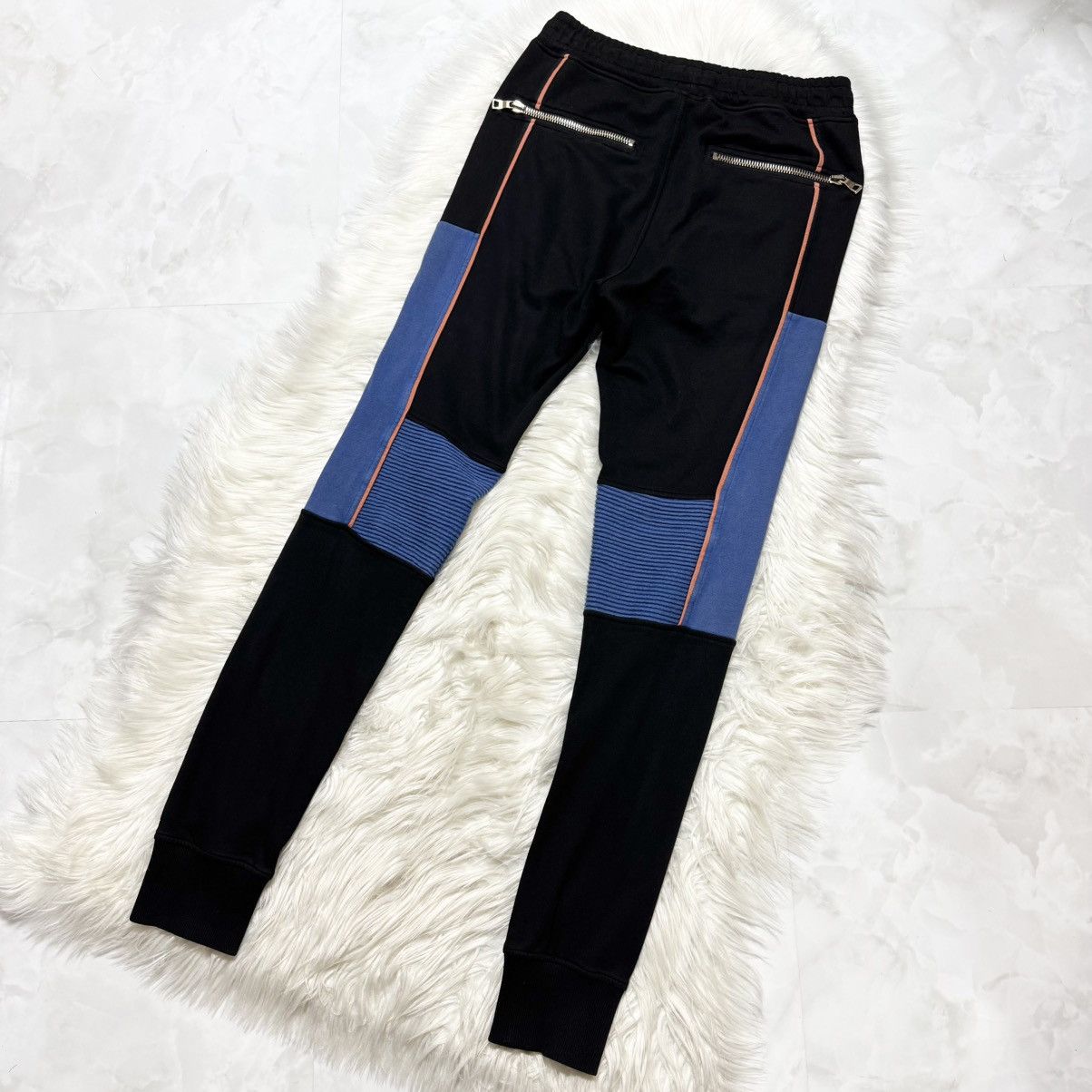 Balmain Balmain Homme Color-blocked Biker Sweatpants Size US 29 - 6 Thumbnail