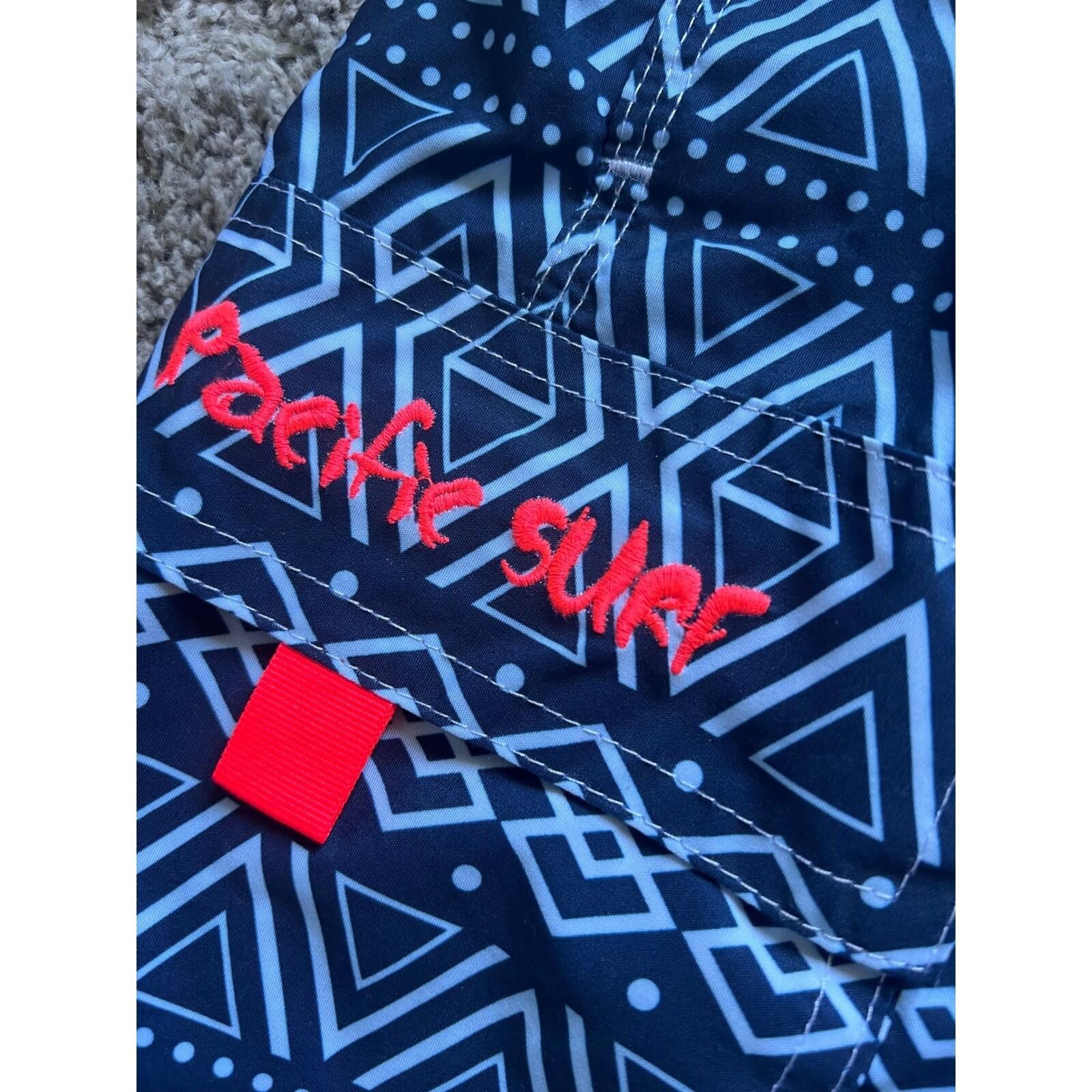 Other Pacific Surf Men XXL Swim Trunks Navy Blue Board Shorts Pink Size US 40 / EU 56 - 3 Thumbnail