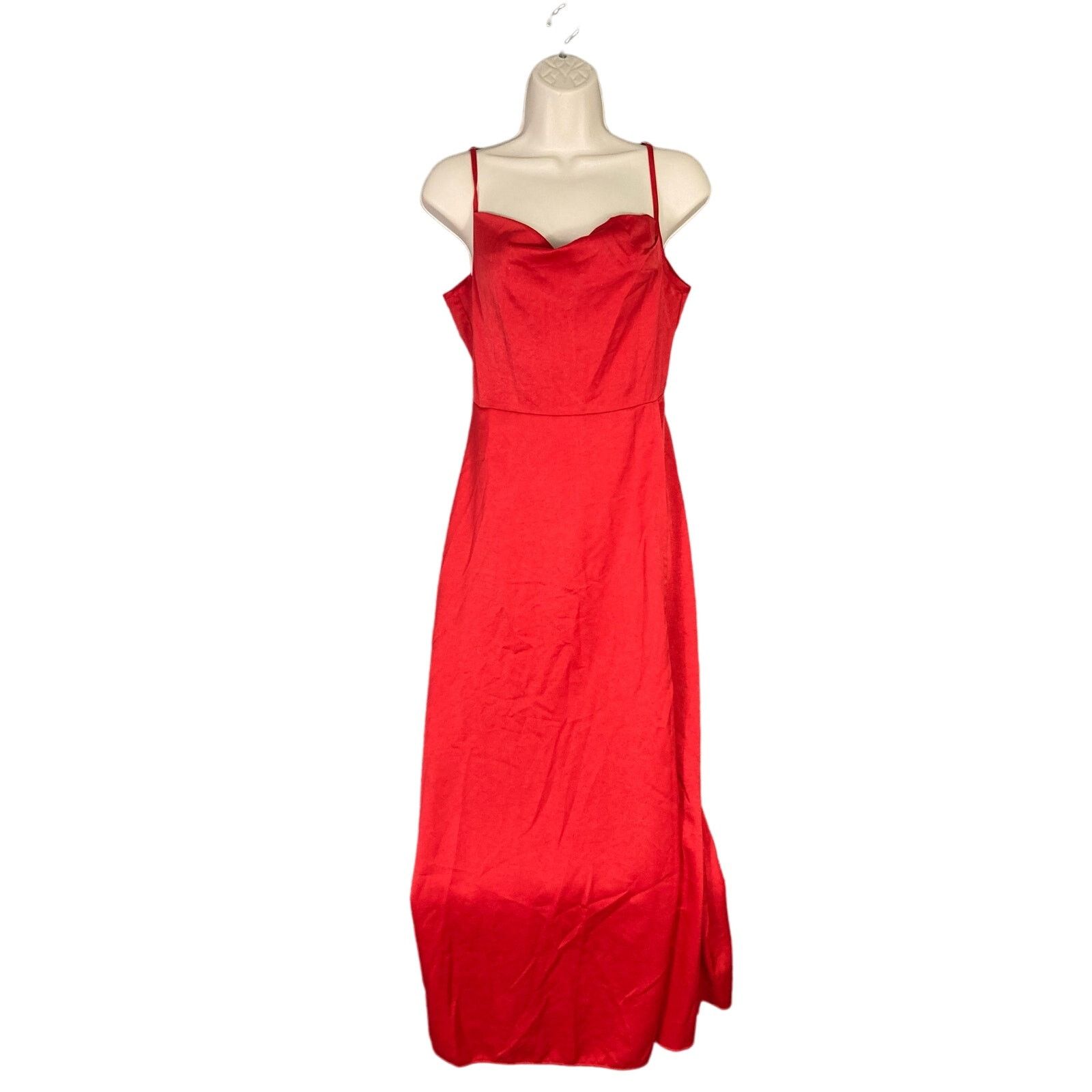Shein SHEIN Women's Red Midi Slip Dress XS Thin Straps Flattering | Grailed