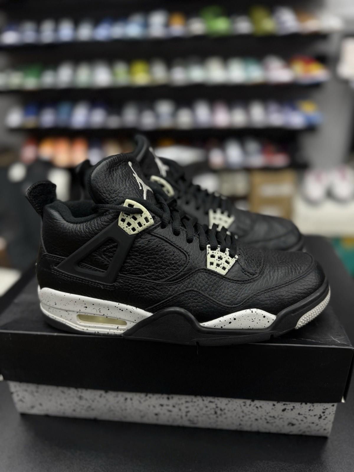 Nike Nike Air Jordan 4 Retro LS Oreo Black Tech Grey Size 8 Size US 8 / EU 41 - 1 Thumbnail
