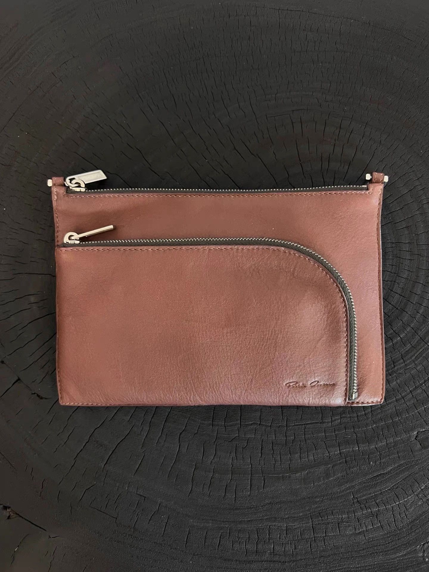 Rick Owens Rick Owens Mainline Oxblood Cowhide Crossbody K35 Size ONE SIZE - 4 Thumbnail