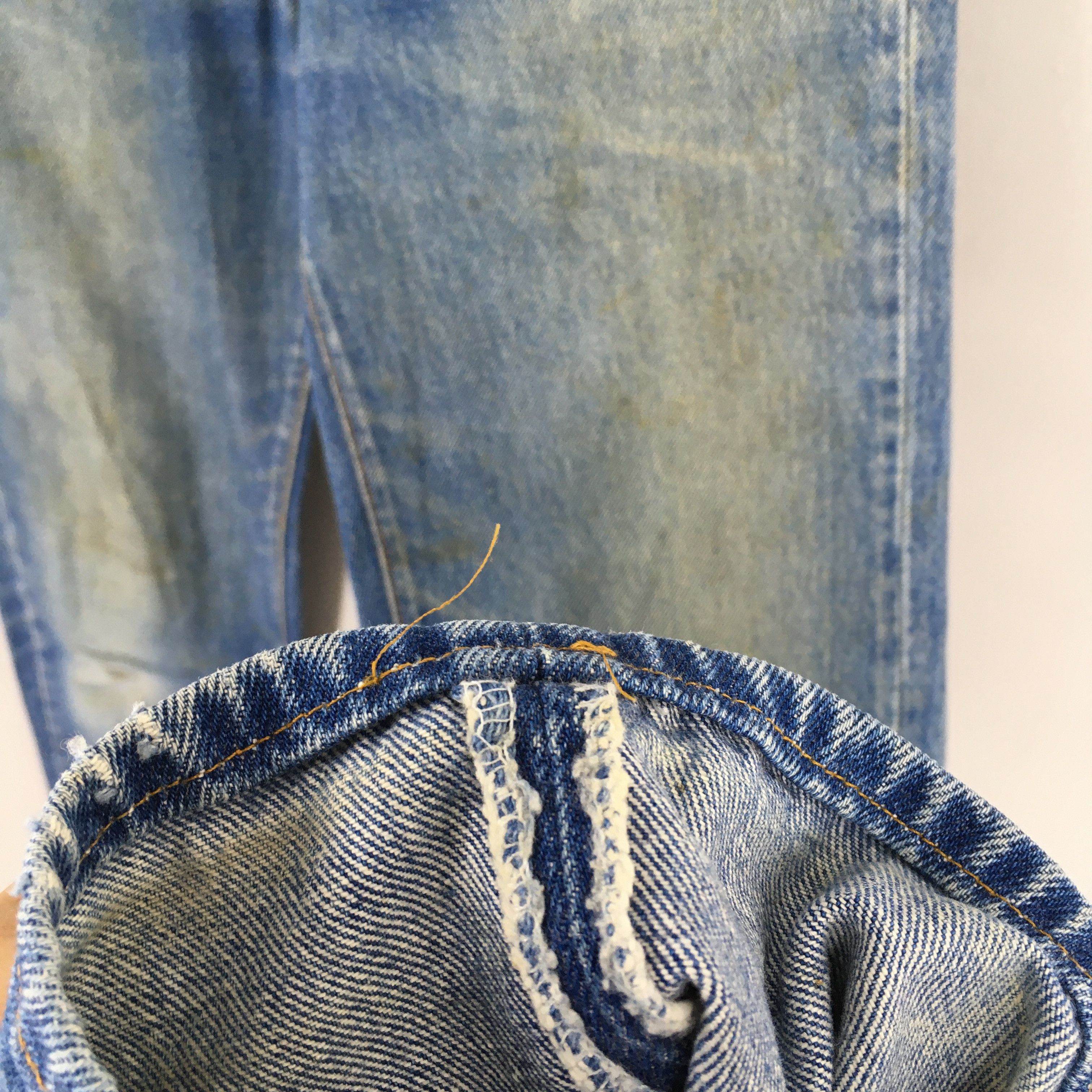 Levi's Size 27x30 Vintage 90s Levi's 501 Faded Blue Jeans S409 Size 27" / US 4 / IT 40 - 5 Thumbnail