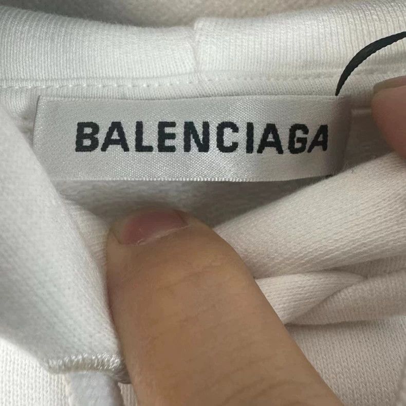 Balenciaga Balenciaga LOGO hoodie behind white Size US S / EU 44-46 / 1 - 5 Thumbnail