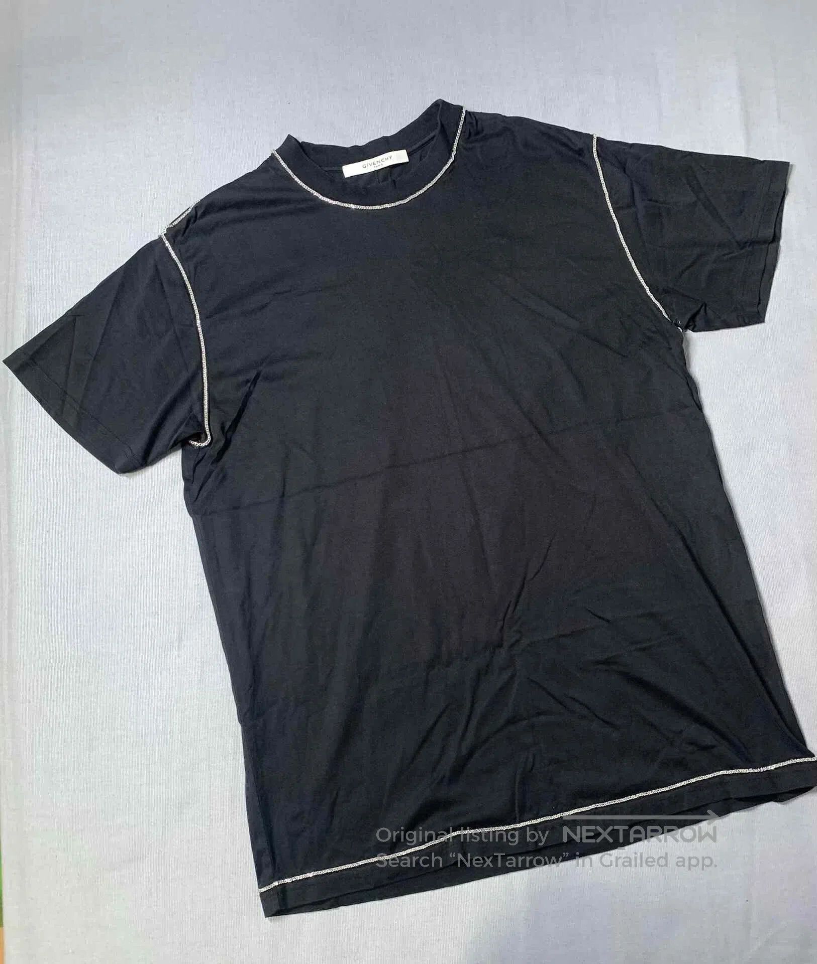 Givenchy Givenchy Silver Chain Short Sleeve Top. Size XS / US 0-2 / IT 36-38 - 2 Thumbnail