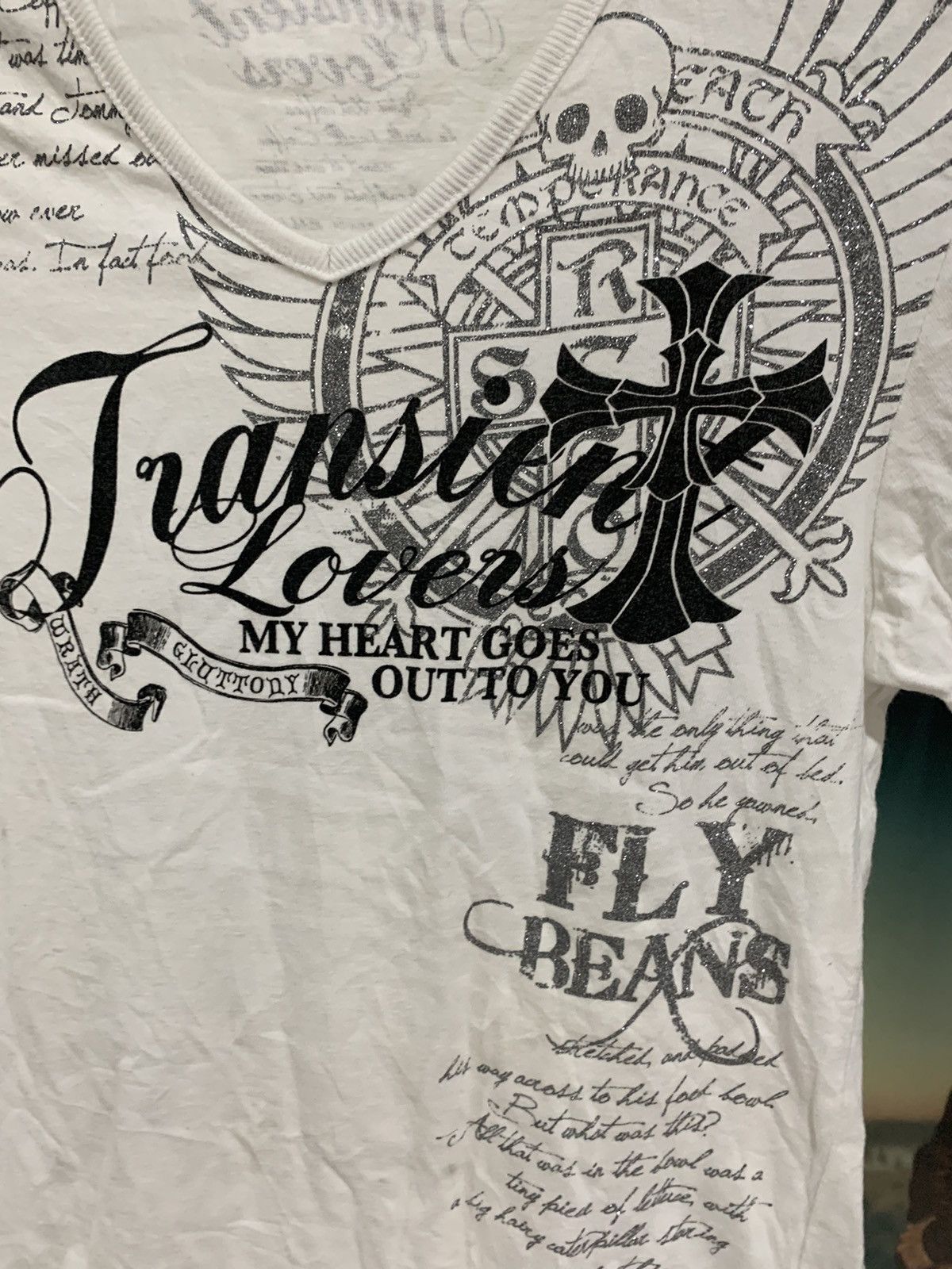 If Six Was Nine Fly Beans shirt japan punk cross poems Size US L / EU 52-54 / 3 - 2 Thumbnail