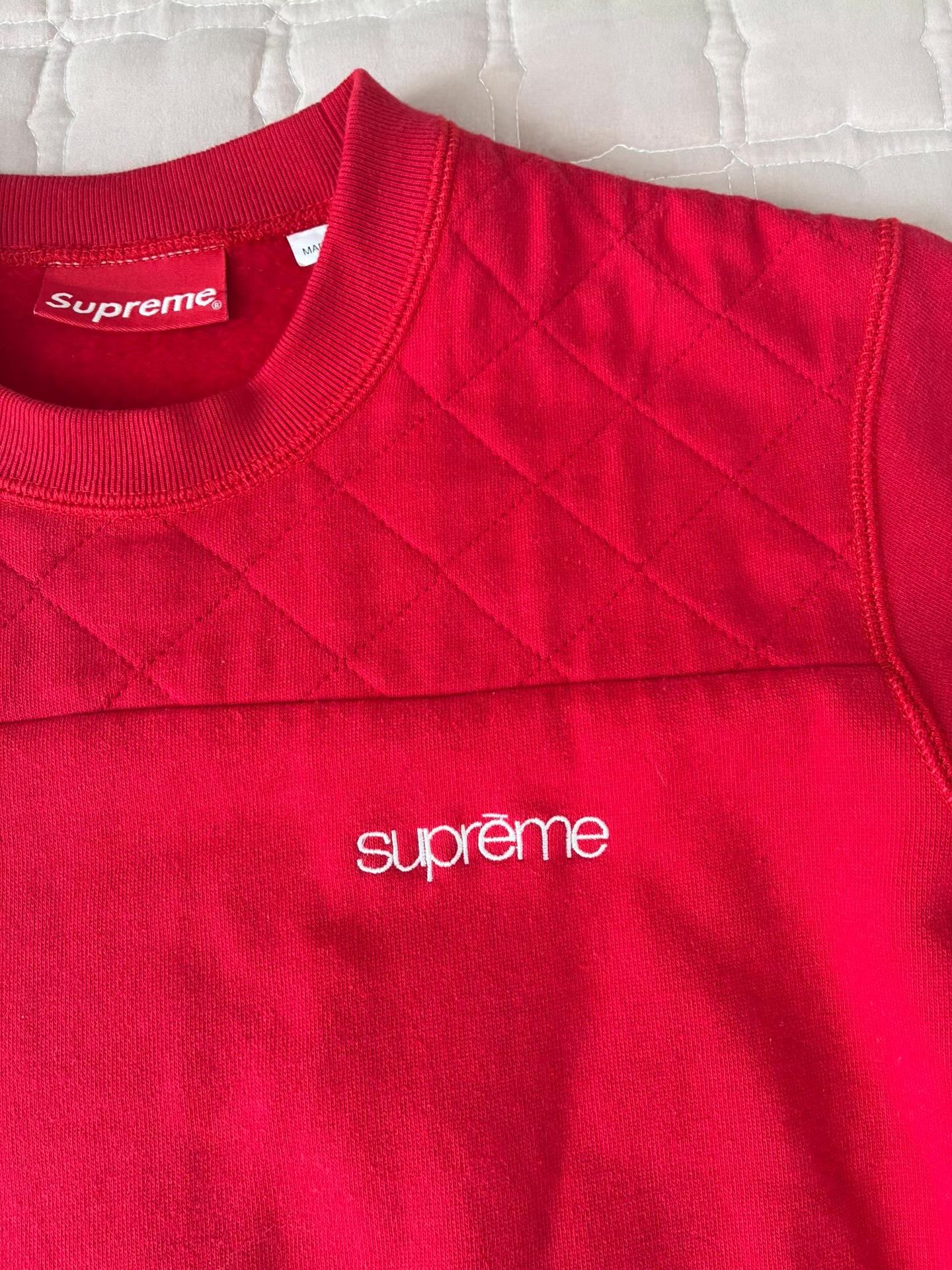 Supreme Supreme Red Fleece Sweatshirt Size S, Top Version Size US S / EU 44-46 / 1 - 3 Thumbnail