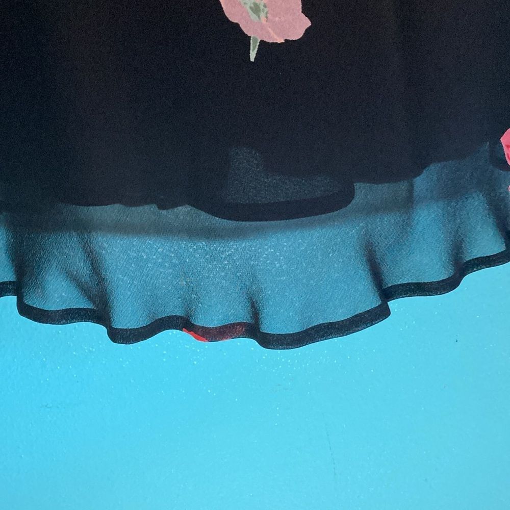 Other Corinne Sarrut Black Floral Dress Size 36 Fits XS Size XXS / US 00 / IT 34 - 10 Thumbnail