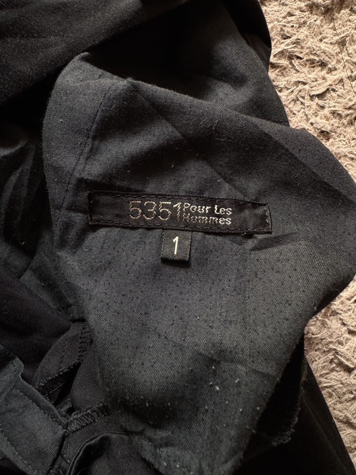 5351 POUR LES HOMMES 5351 Pour Les Hommes Flared Tassel Black Trousers Size US 30 / EU 46 - 6 Thumbnail