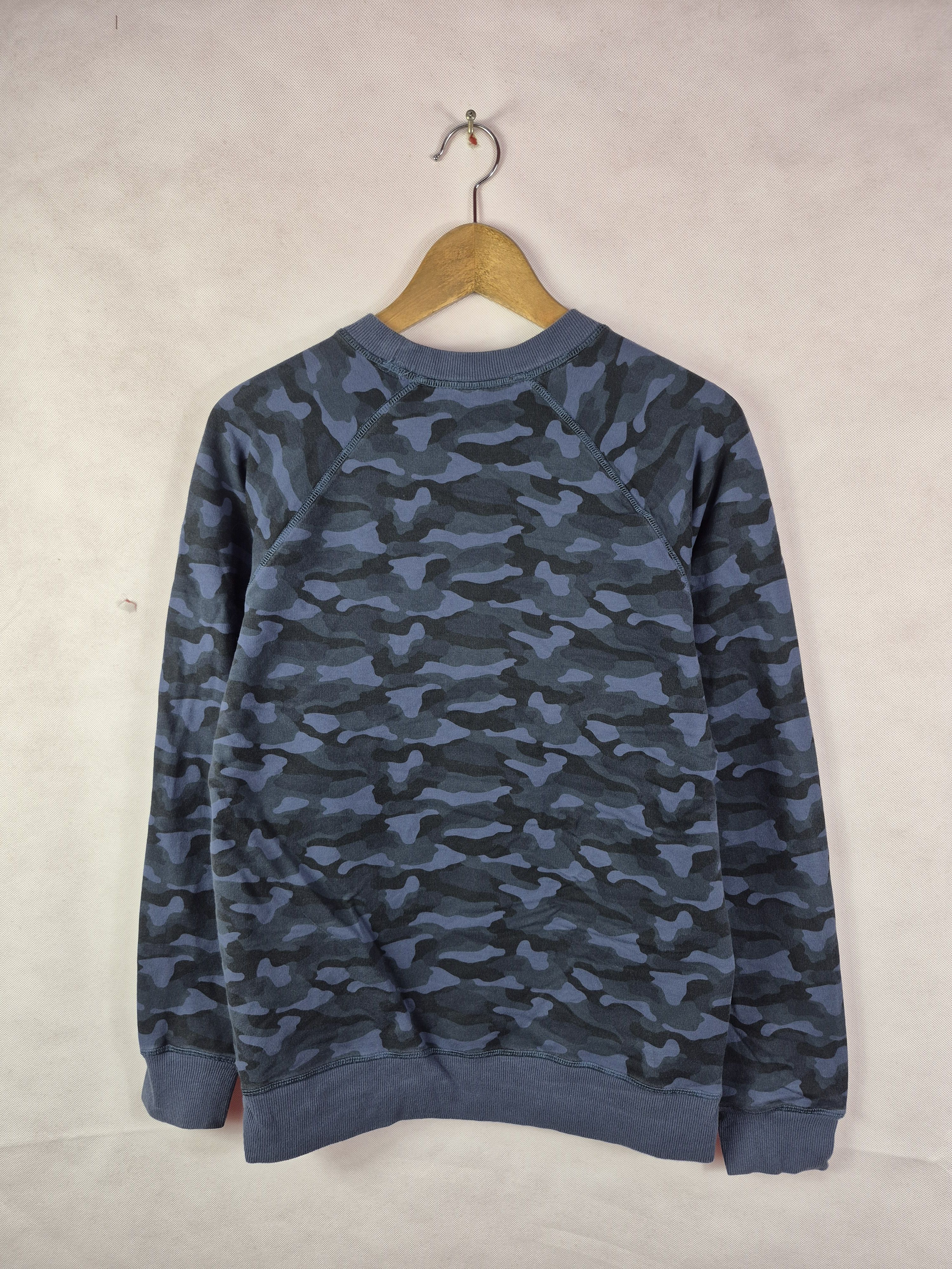 Vintage 🔥 Blue Army Camo Vintage Style Sweatshirt Sweater Size US M / EU 48-50 / 2 - 4 Thumbnail