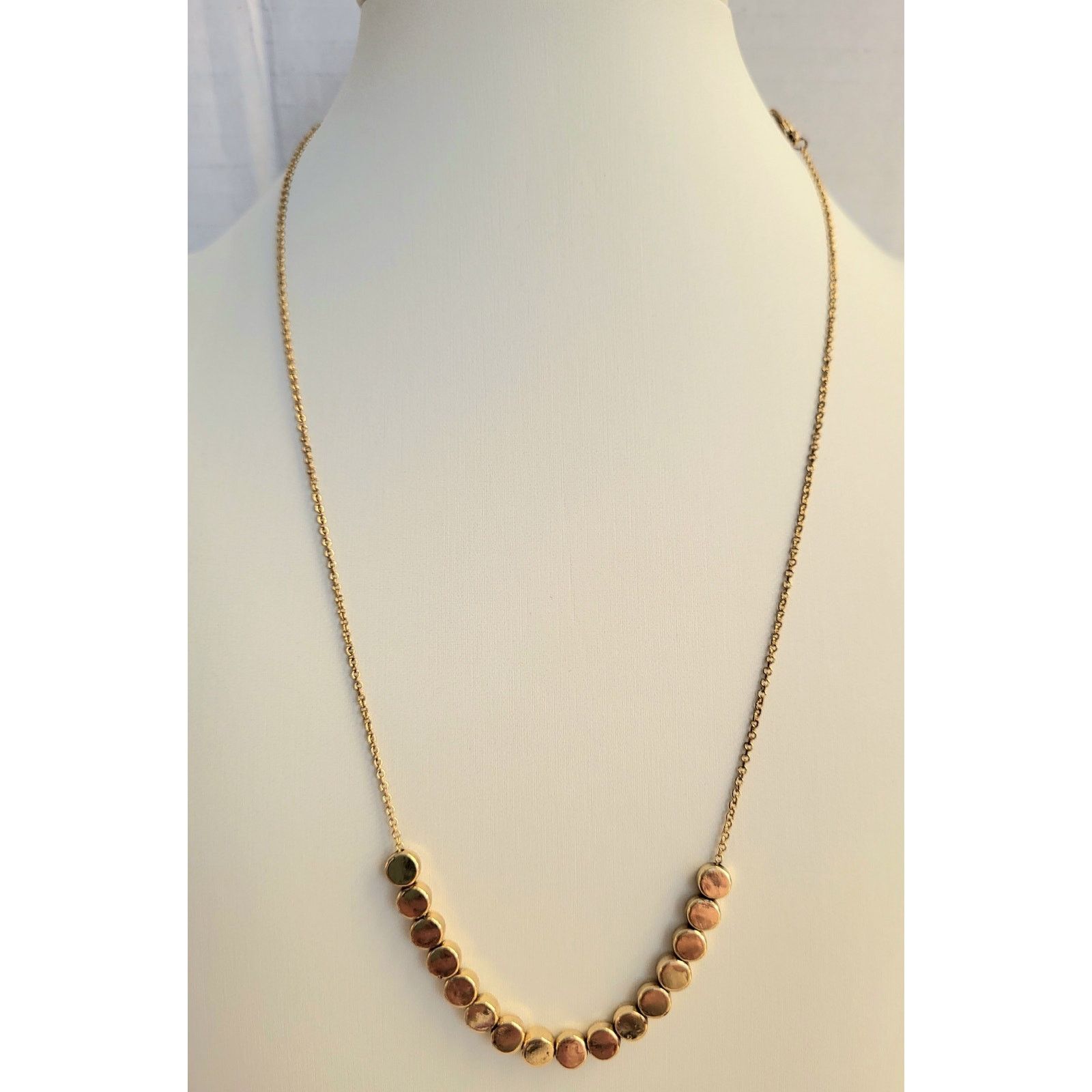 Other Lot of 2 Necklaces WGB Flip Flop and Liz Claiborne Gold Dots Size ONE SIZE - 3 Thumbnail