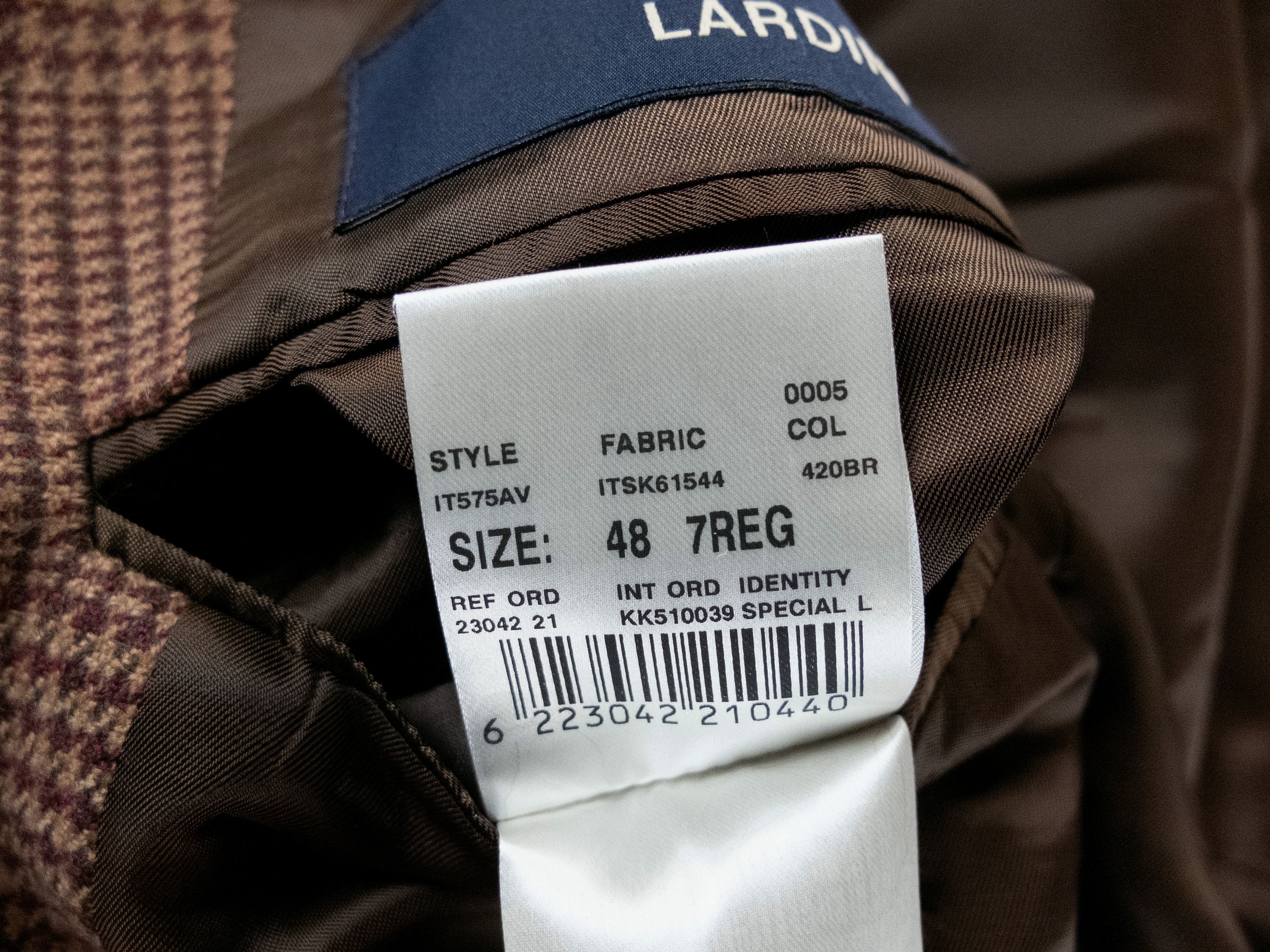 Lardini LARDINI brown glen check wool sportscoat jacket Size 38 US Size 38R - 13 Thumbnail