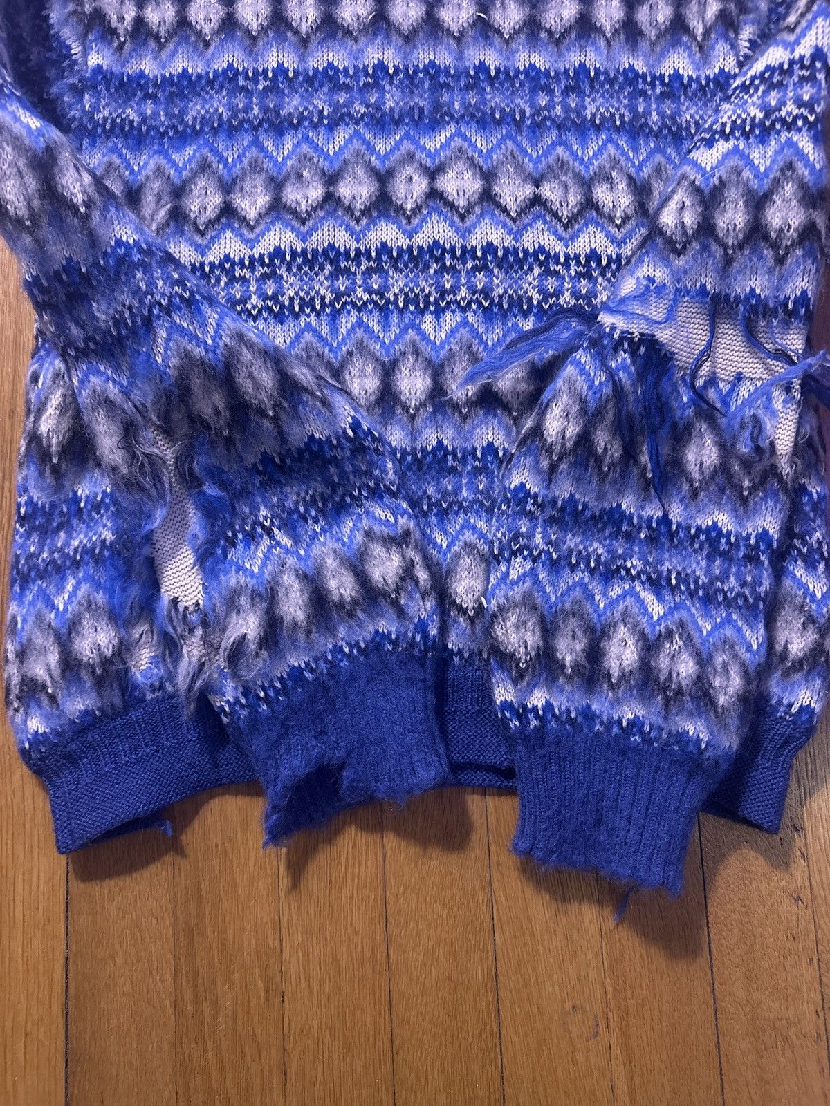 Maison Margiela Maison Margiela John Gallianio FW22 Fair Isle Runway Sweater Size US M / EU 48-50 / 2 - 8 Thumbnail
