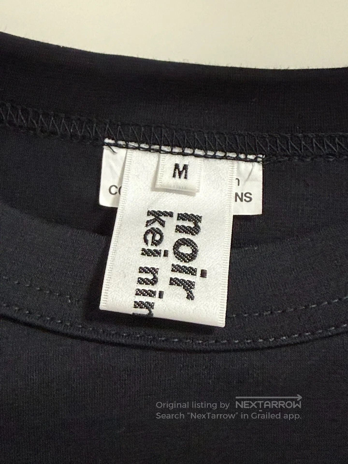 Noir Kei Ninomiya CDG Noir Kei Ninomiya Tulle Hem Top. Size M / US 6-8 / IT 42-44 - 3 Thumbnail