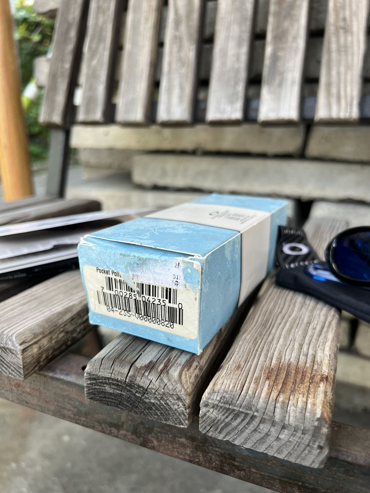 Oakley Oakley Pocket Polished Black w/ OO Blue software sunglasses Size ONE SIZE - 18 Thumbnail