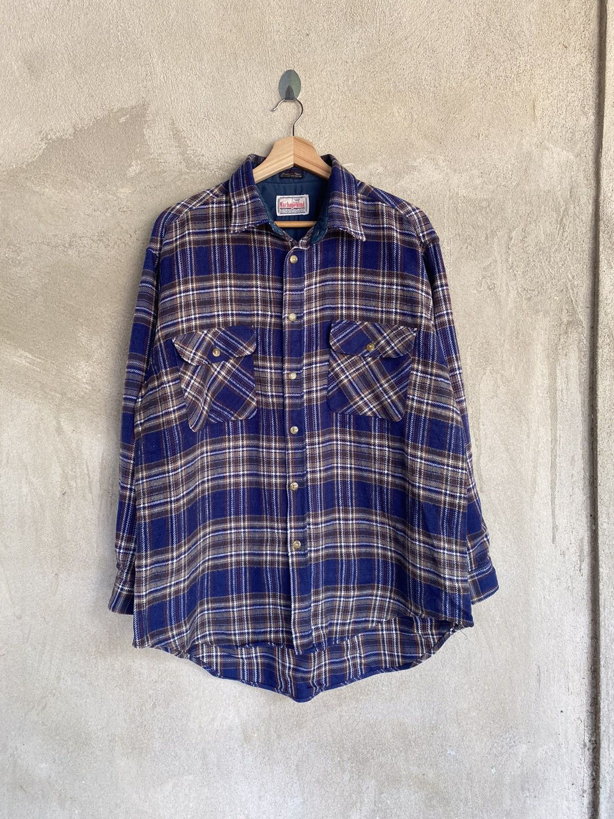 Japanese Brand Japanese Brand Mechopemind Plaid Tartan Flannel Shirt Size US XL / EU 56 / 4 - 2 Thumbnail