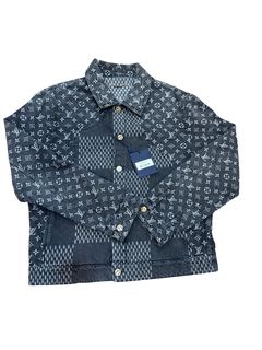 Louis Vuitton Monogram Padded Denim Jacket Indigo Men's - Pre-SS23 - US
