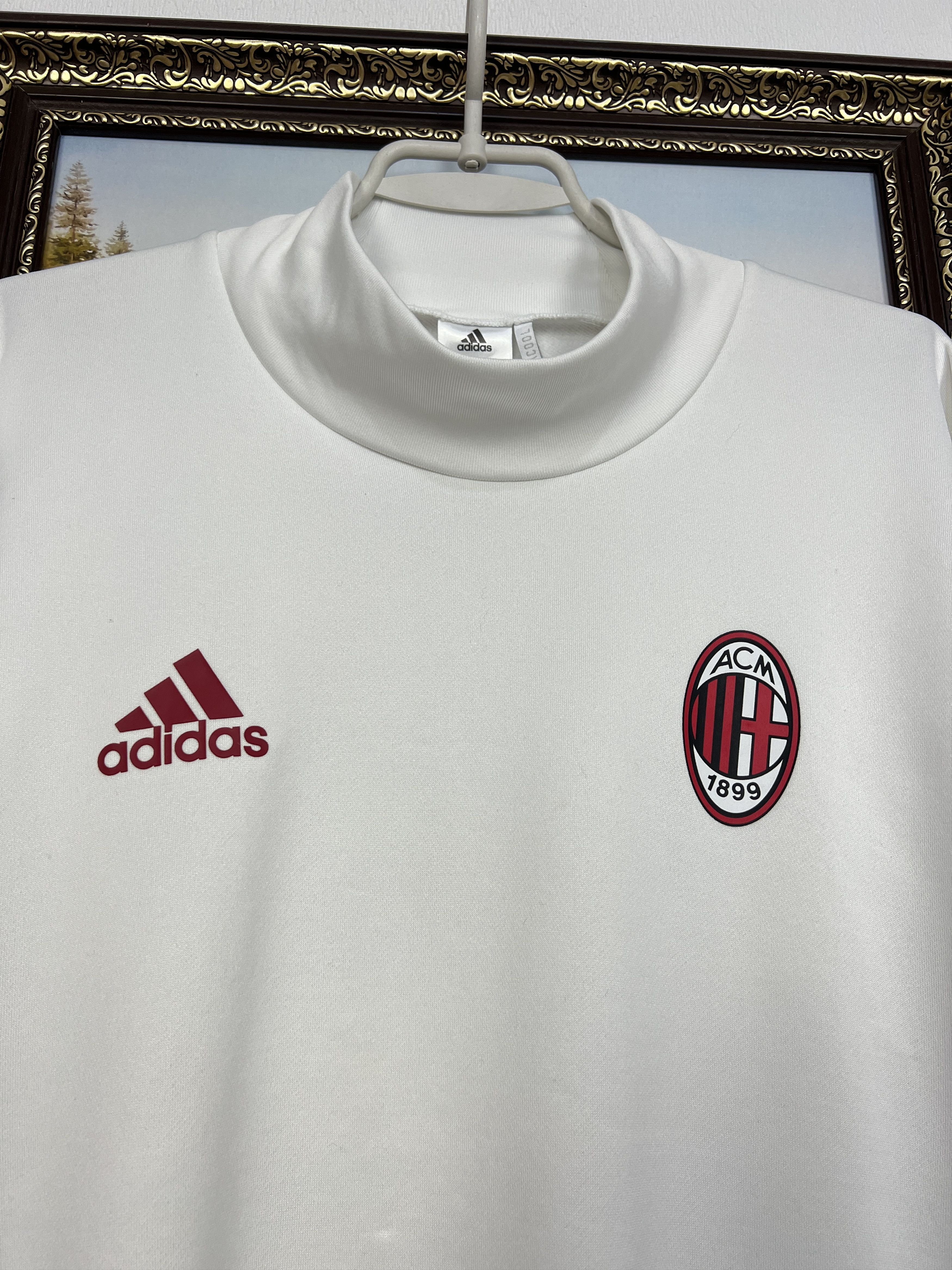 Adidas Adidas AC Milan Football Train Sweatshirt Soccer Track Top Size US XL / EU 56 / 4 - 3 Thumbnail