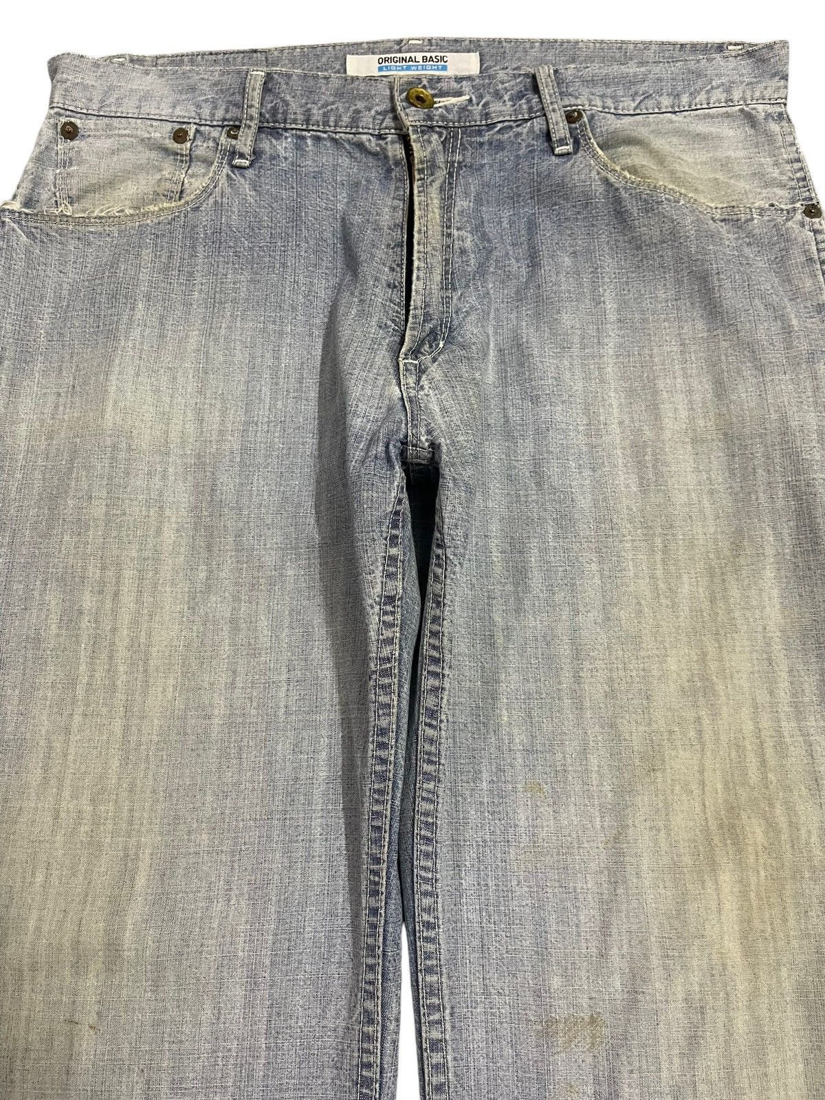 Uniqlo Vintage Japanese Uniqlo Blue Faded Wash Carpenter Jeans Size US 34 / EU 50 - 3 Thumbnail